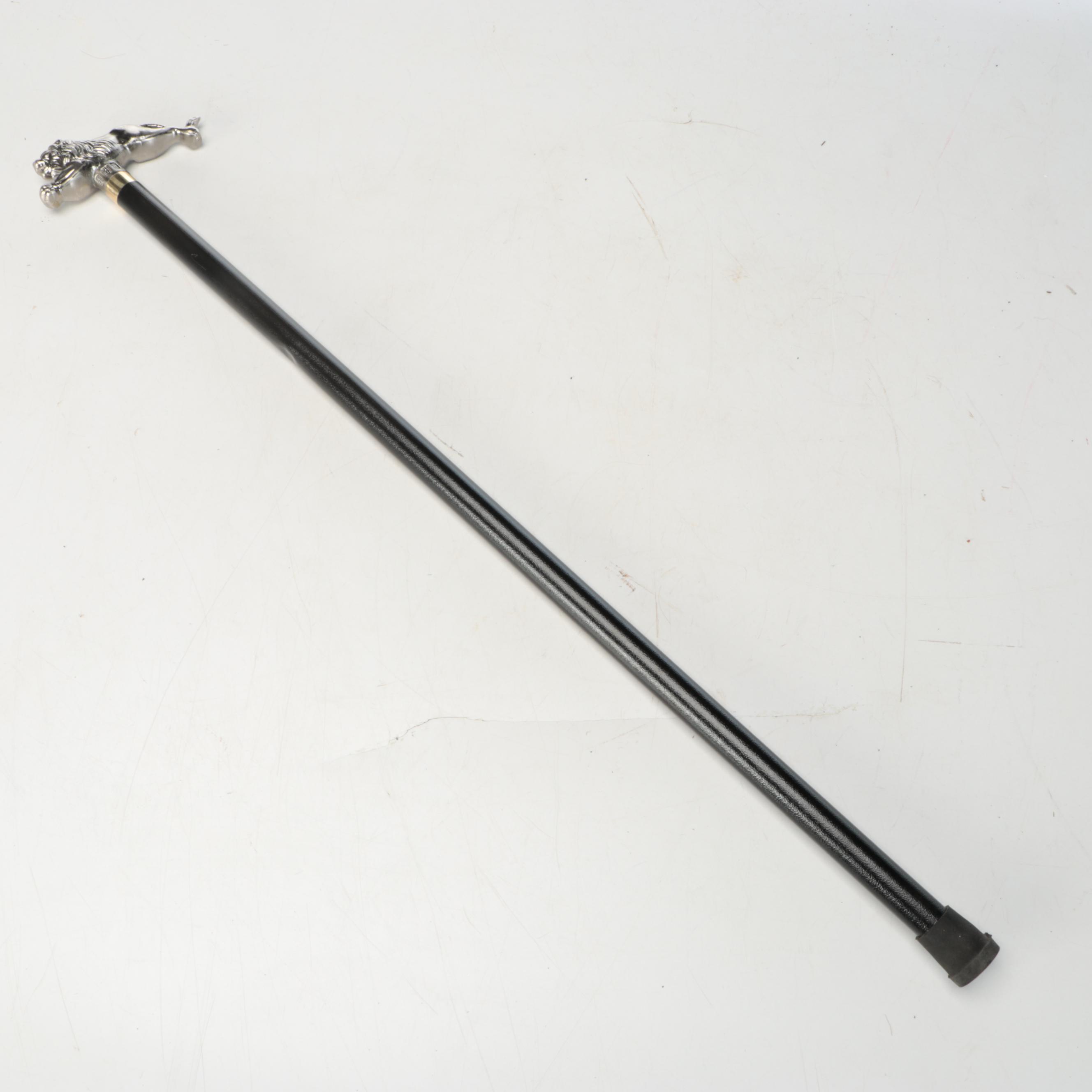 Leaping Lion Handled Sword Cane