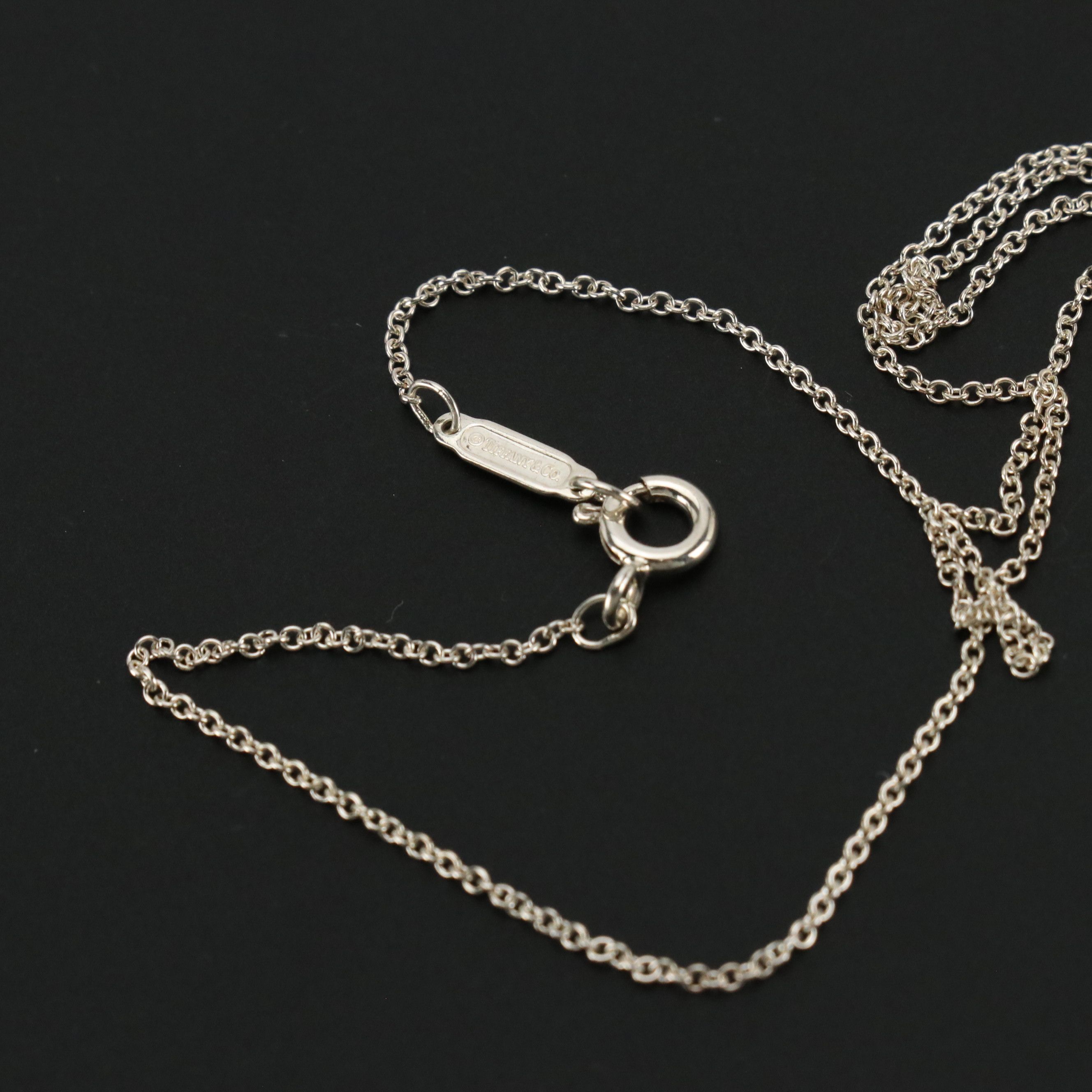 Tiffany & Co. Sterling Silver Cutout Butterfly Pendant Necklace