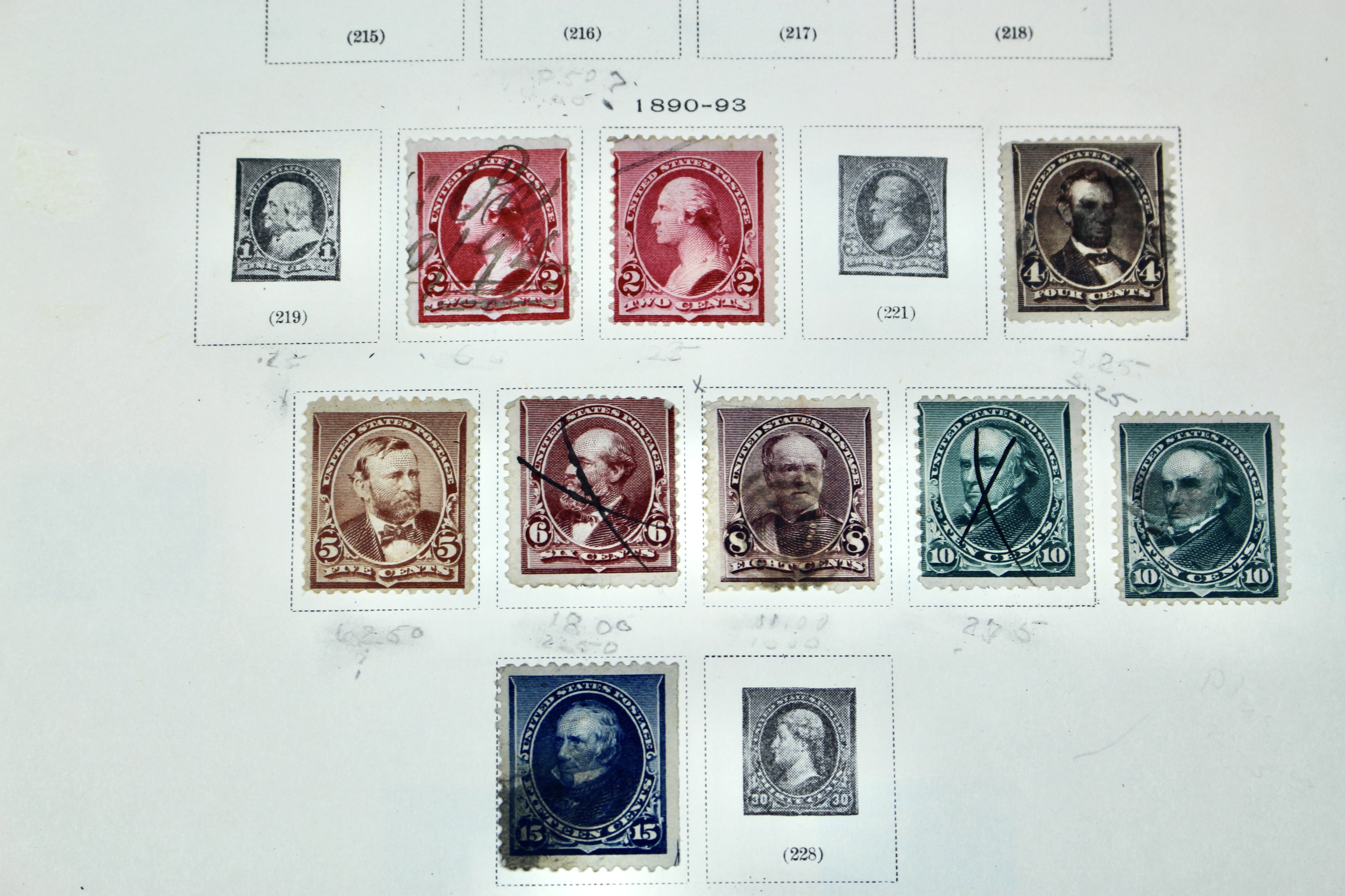 Old U.S. Postage Stamp  Collection, 1861 to 1940