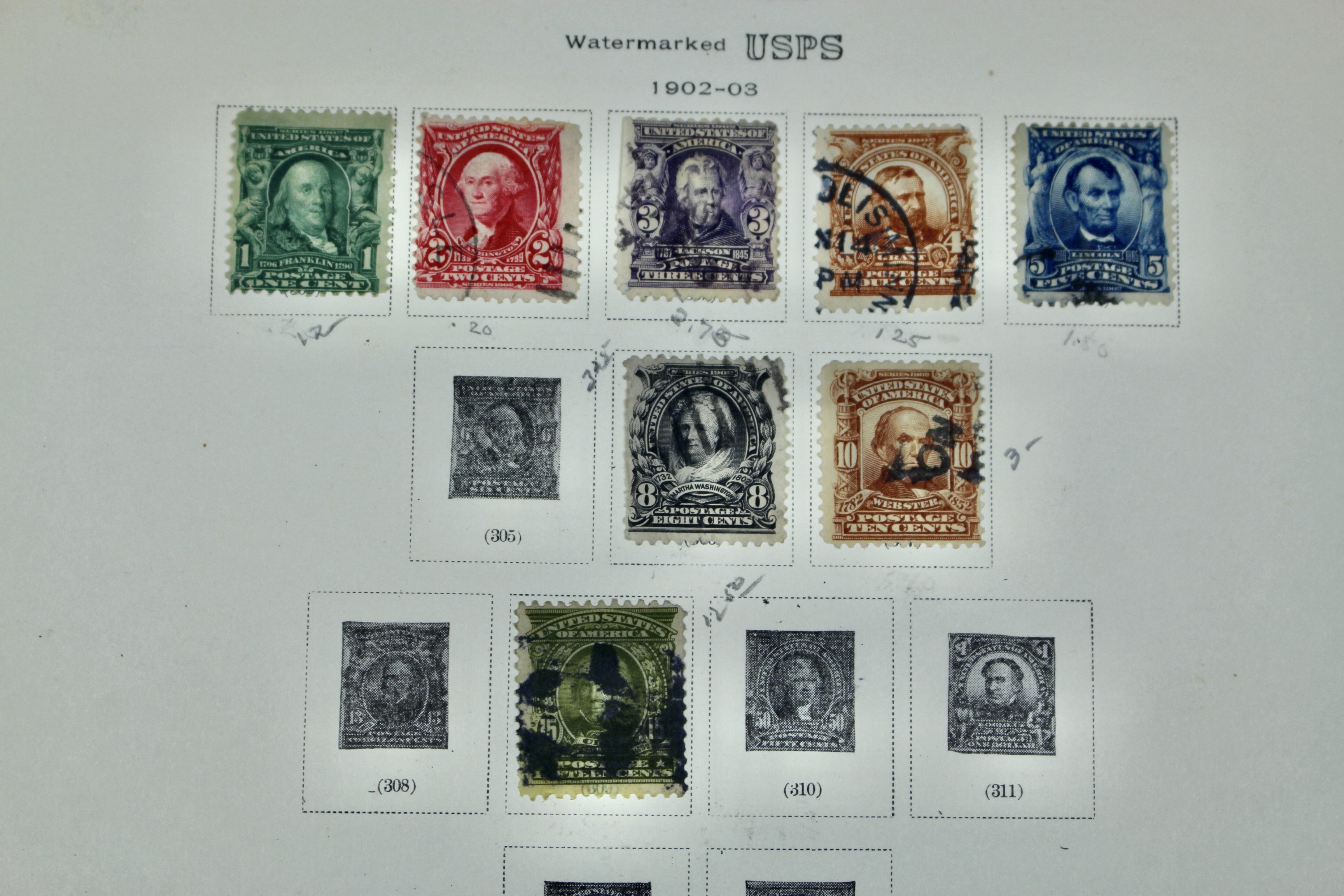 Old U.S. Postage Stamp  Collection, 1861 to 1940
