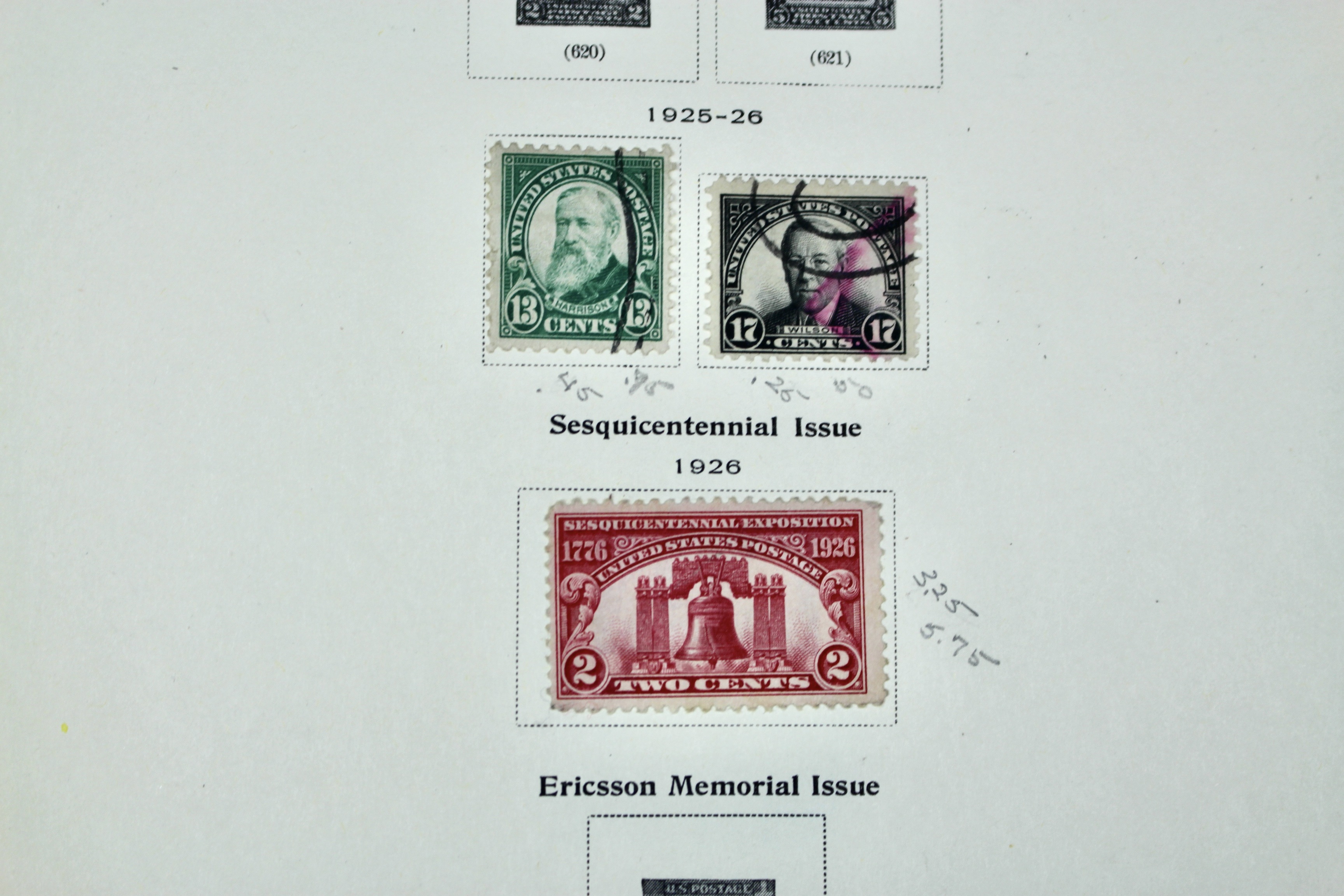Old U.S. Postage Stamp  Collection, 1861 to 1940