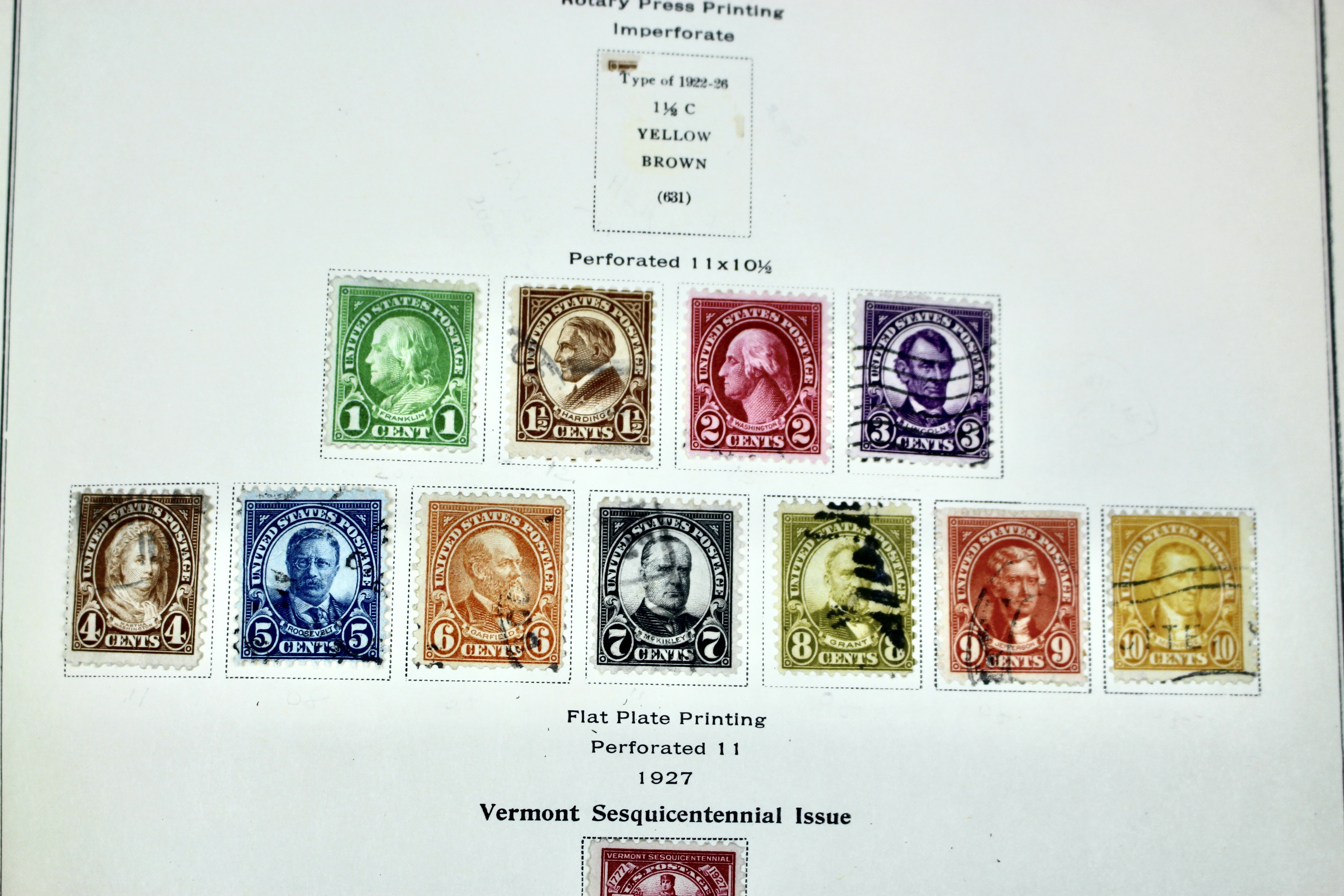 Old U.S. Postage Stamp  Collection, 1861 to 1940