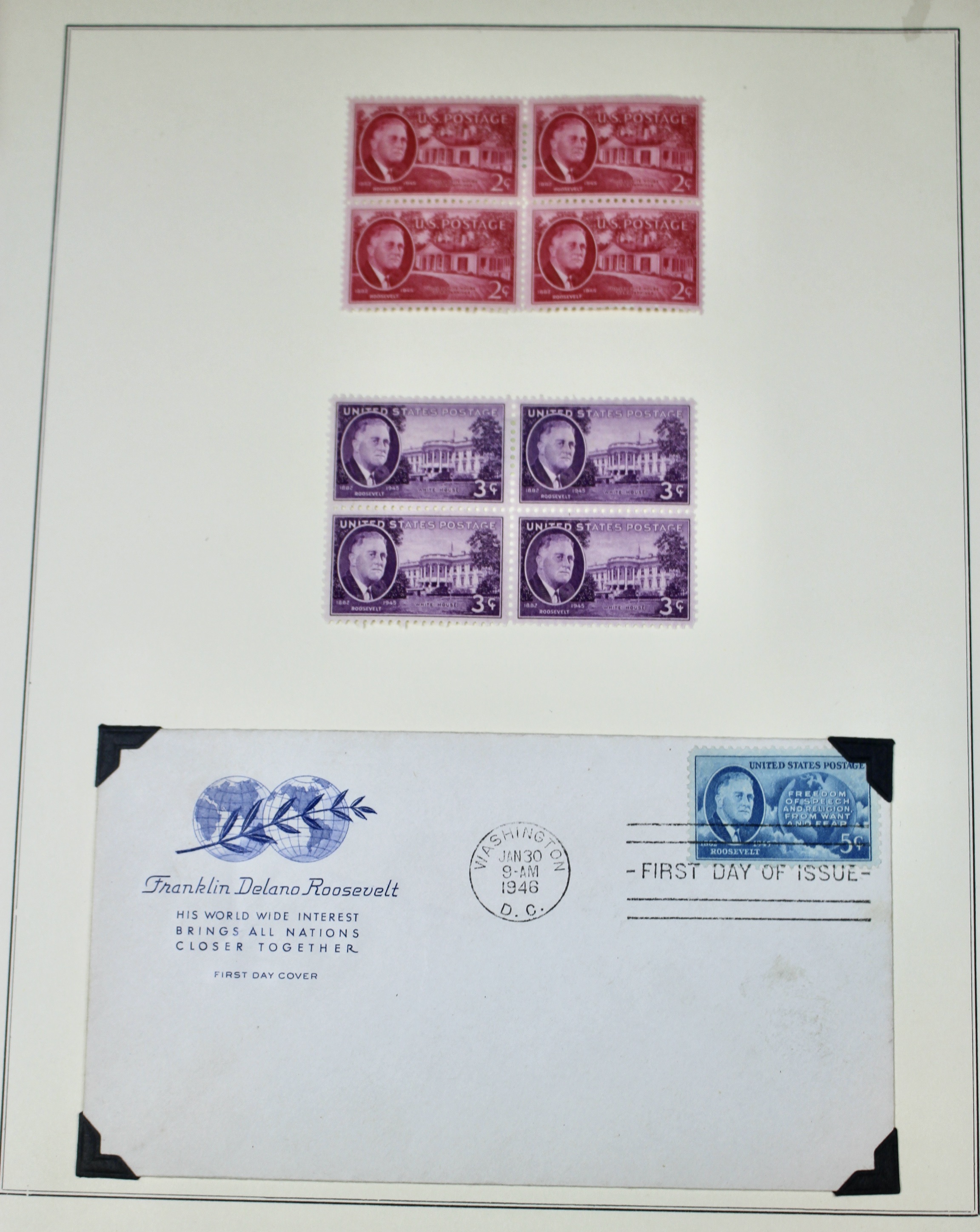 Old U.S. Postage Stamp  Collection, 1861 to 1940