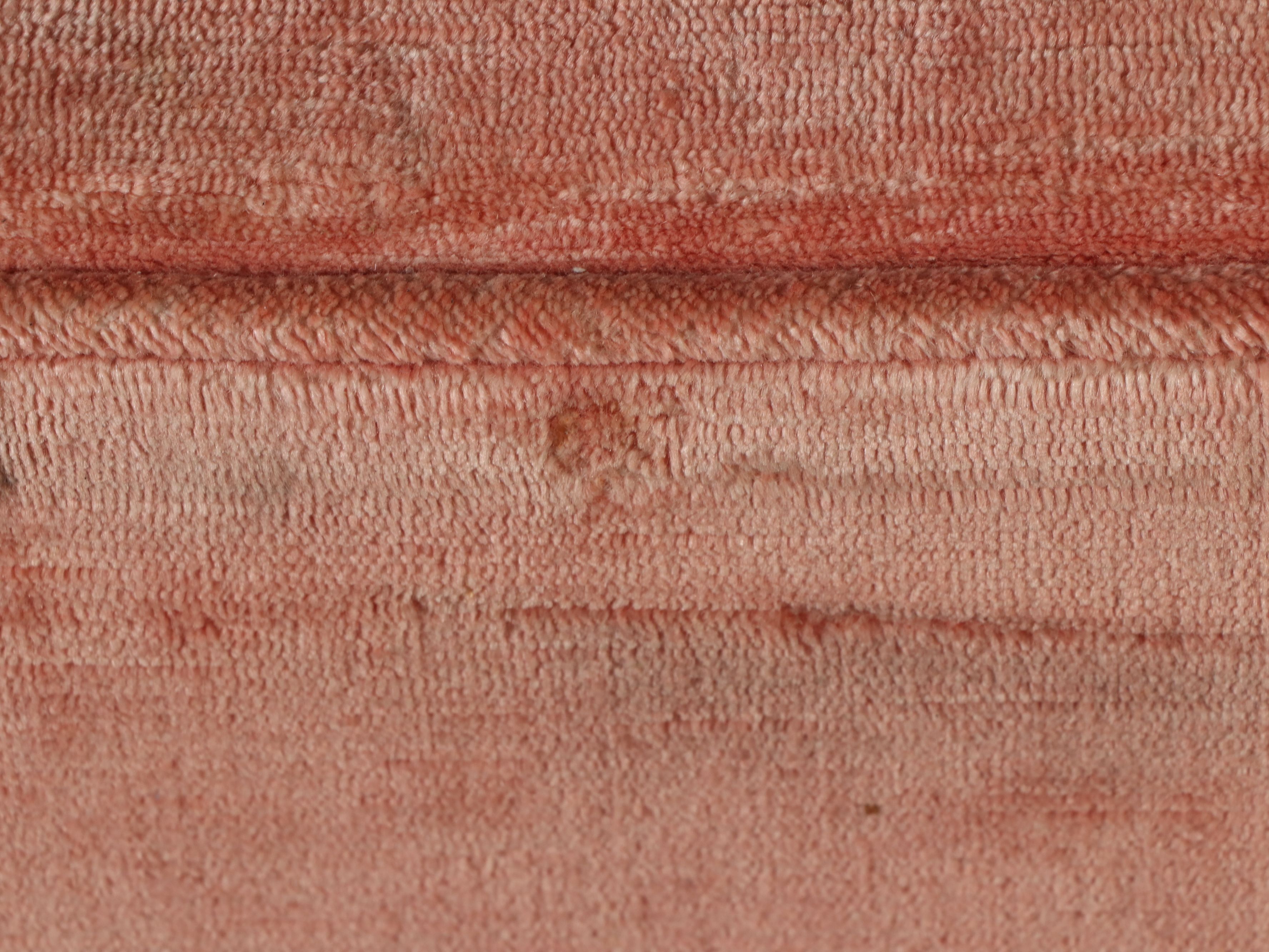 Coral Velvet Upholstered Sofa