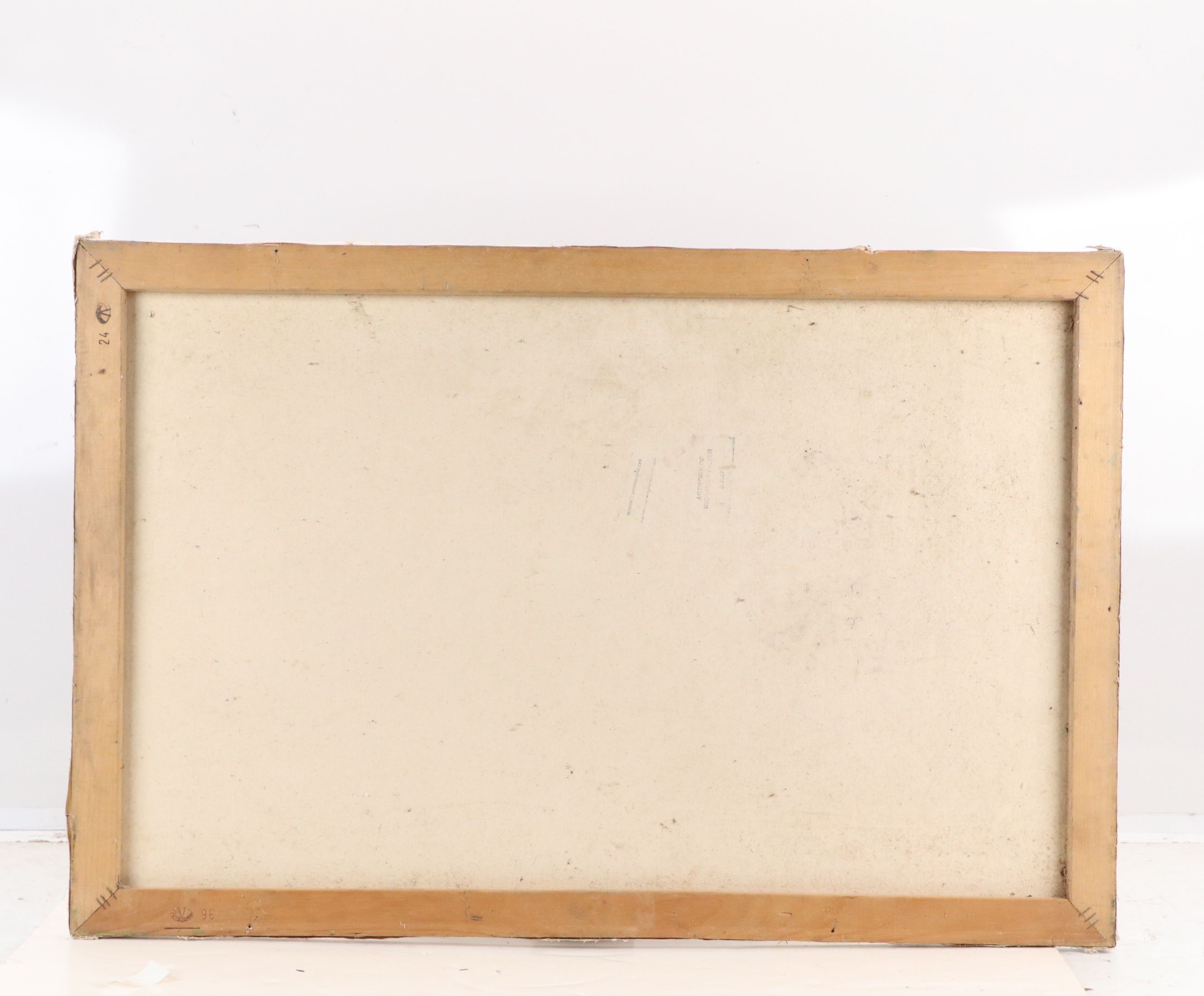 Richard Stalter Street Scene Oil Painting, Late 20th Century