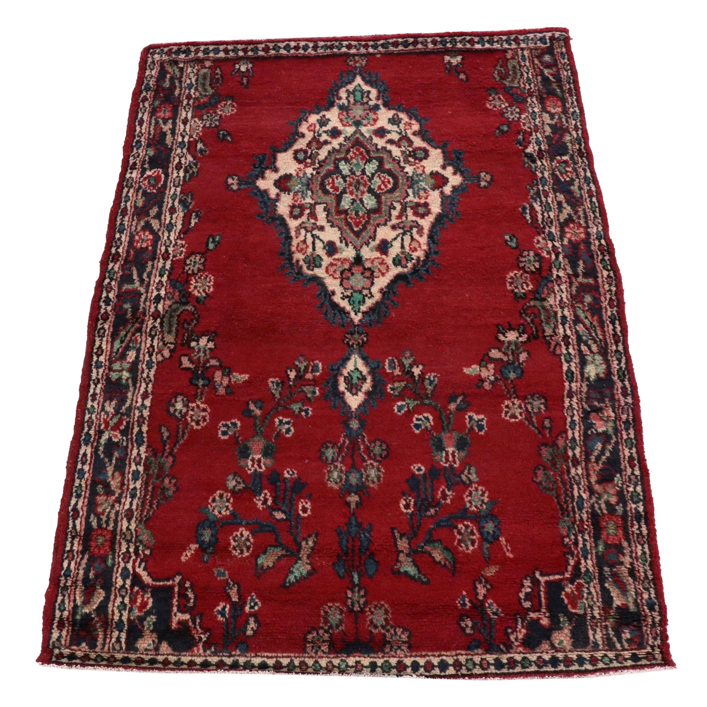 3'7 x 5'2 Hand-Knotted Persian Bakhshayesh Accent Rug
