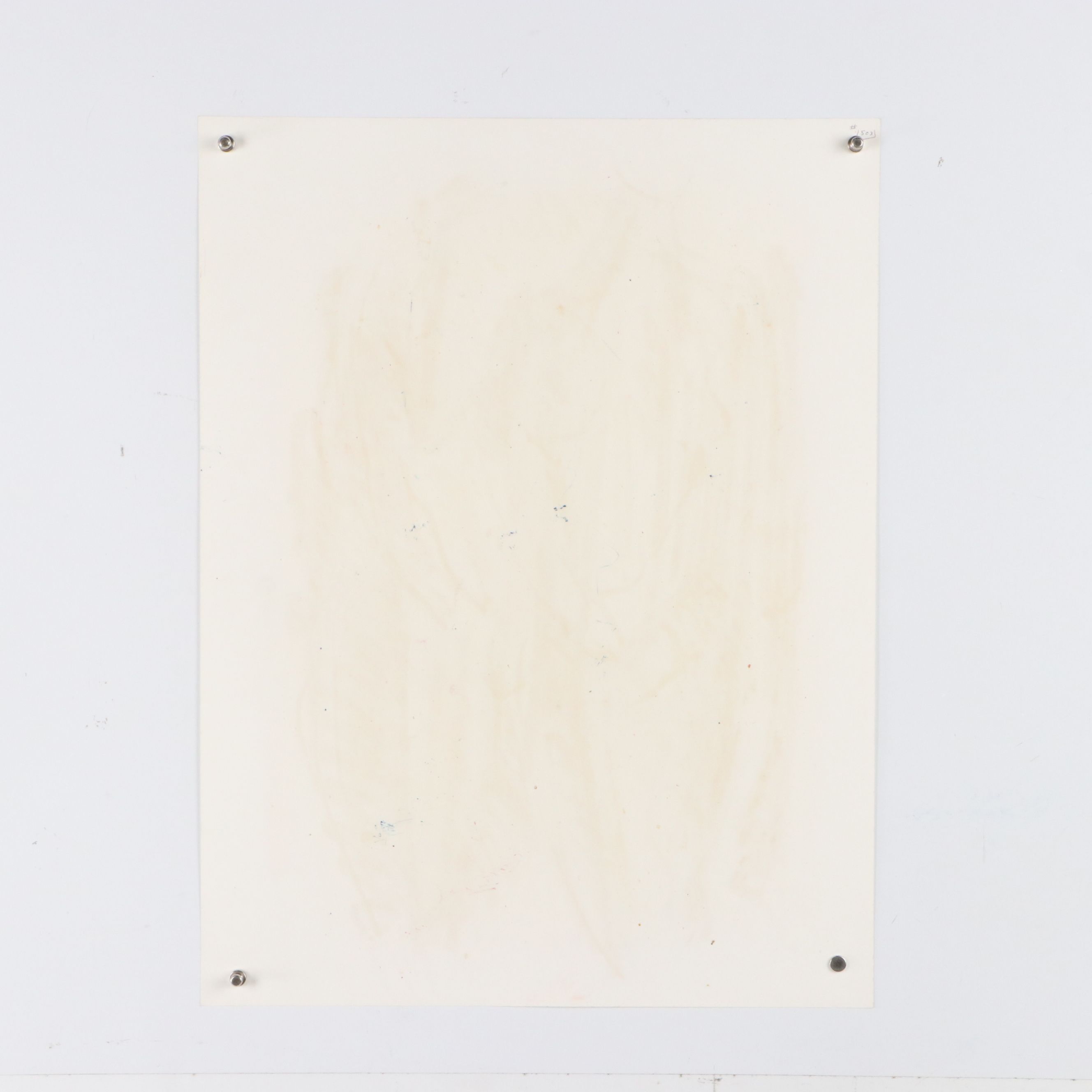 Jack Meanwell Mixed Media Drawing: Figurative Abstract, 1984