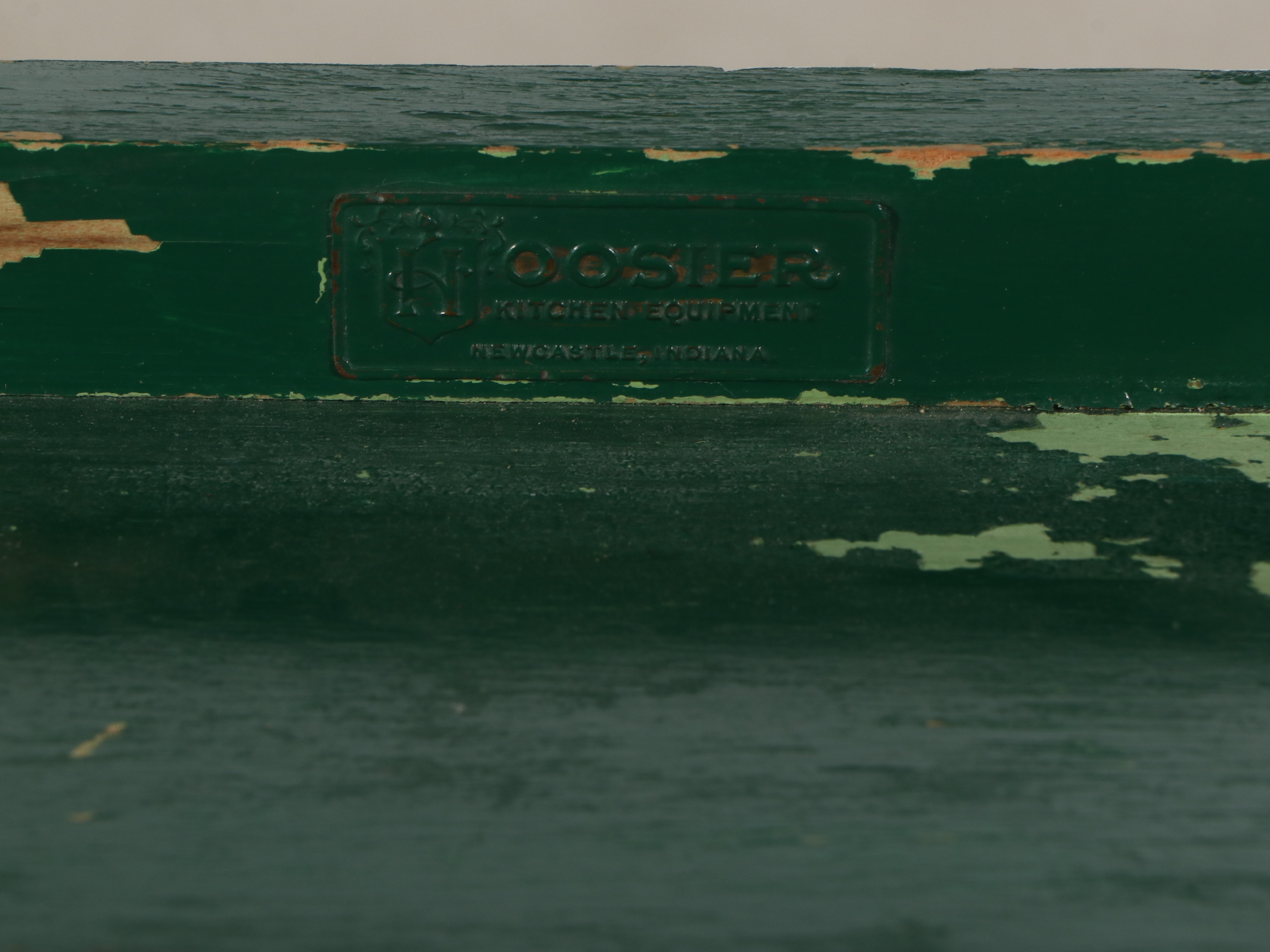 Hoosier Paint Decorated Wood and Enamel Play Kitchen Cabinets