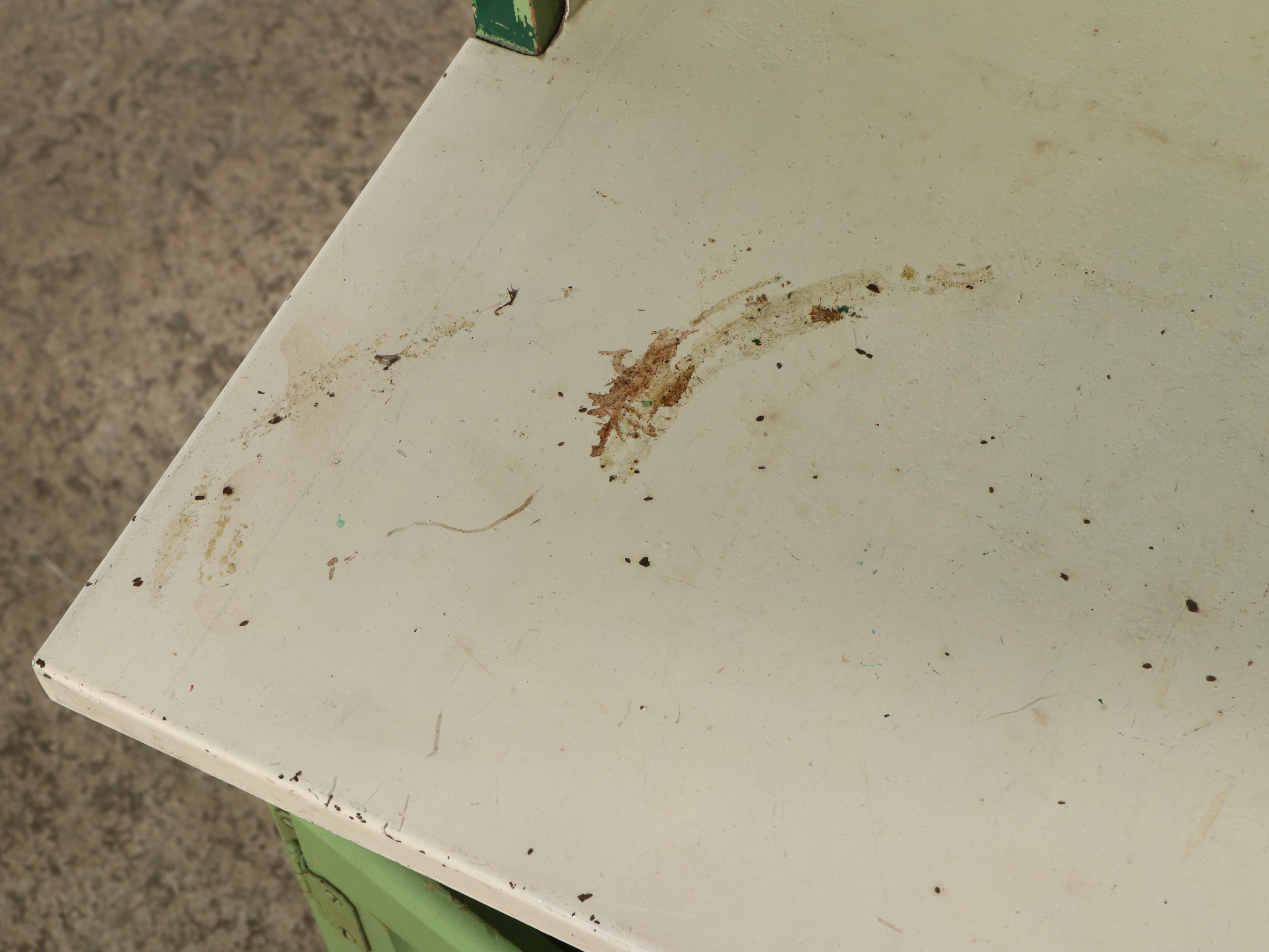 Hoosier Paint Decorated Wood and Enamel Play Kitchen Cabinets