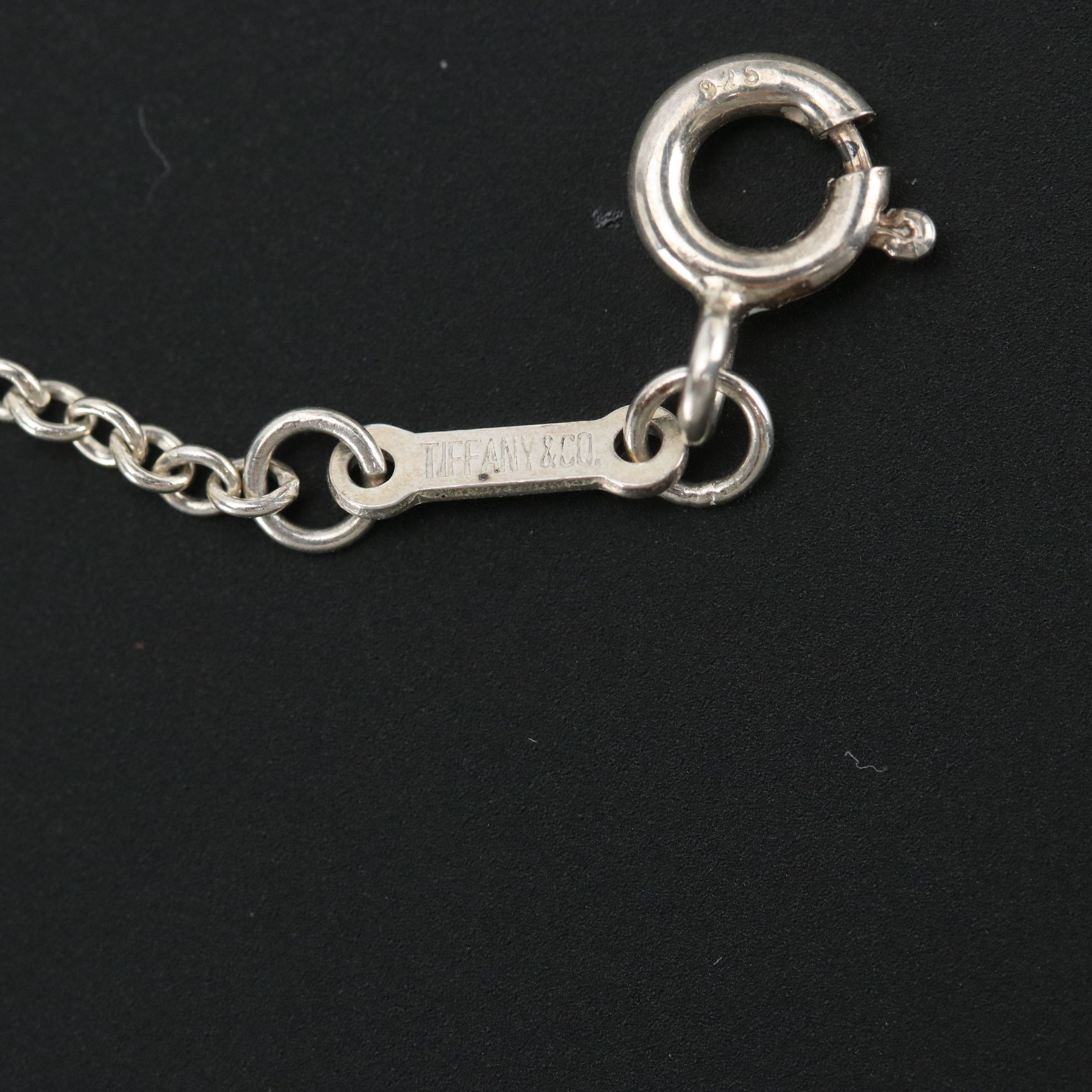 Elsa Peretti for Tiffany & Co. Sterling Silver Open Heart Station Necklace