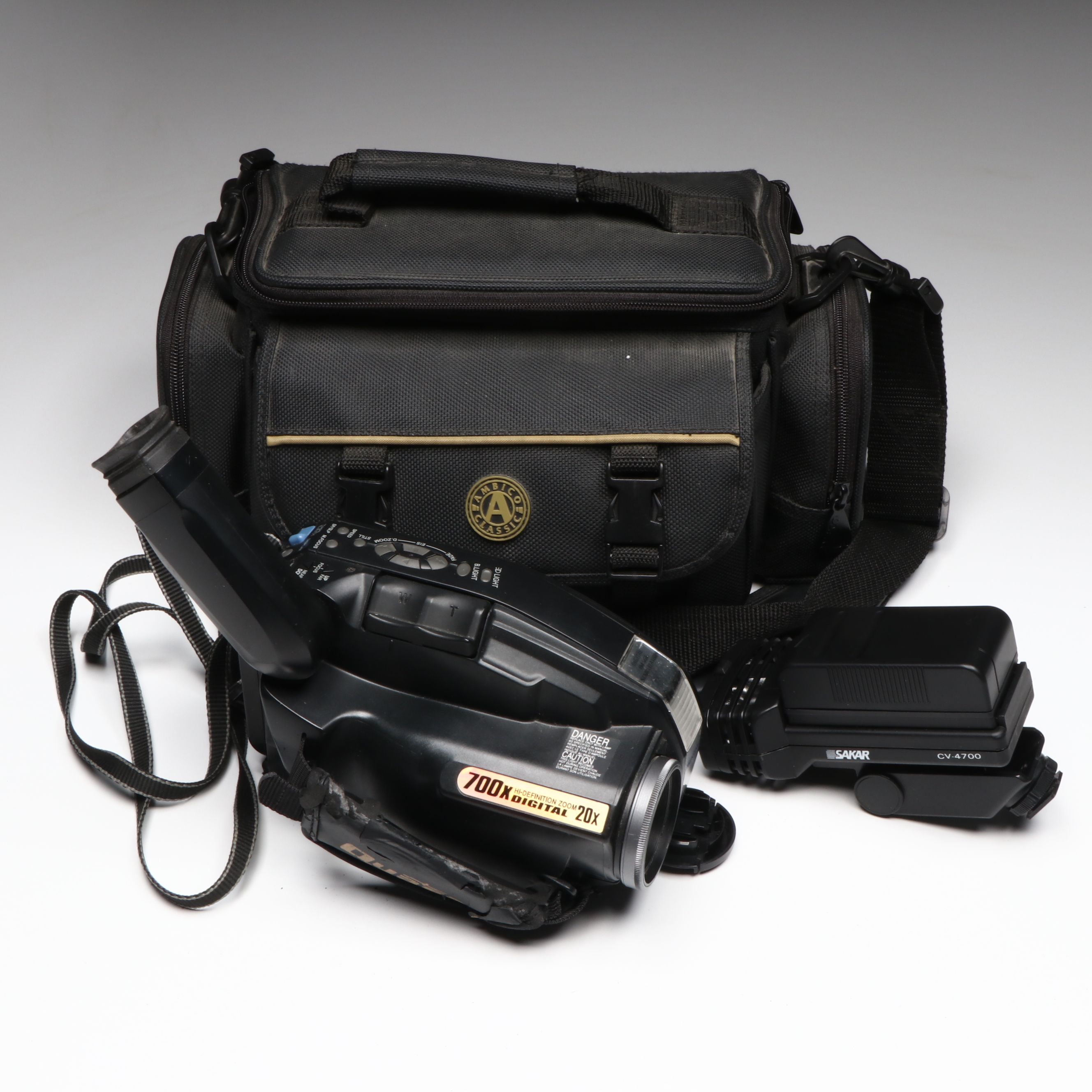 Quasar VM-D52 Camcorder with Sakar Cordless Video Light and More Accessories