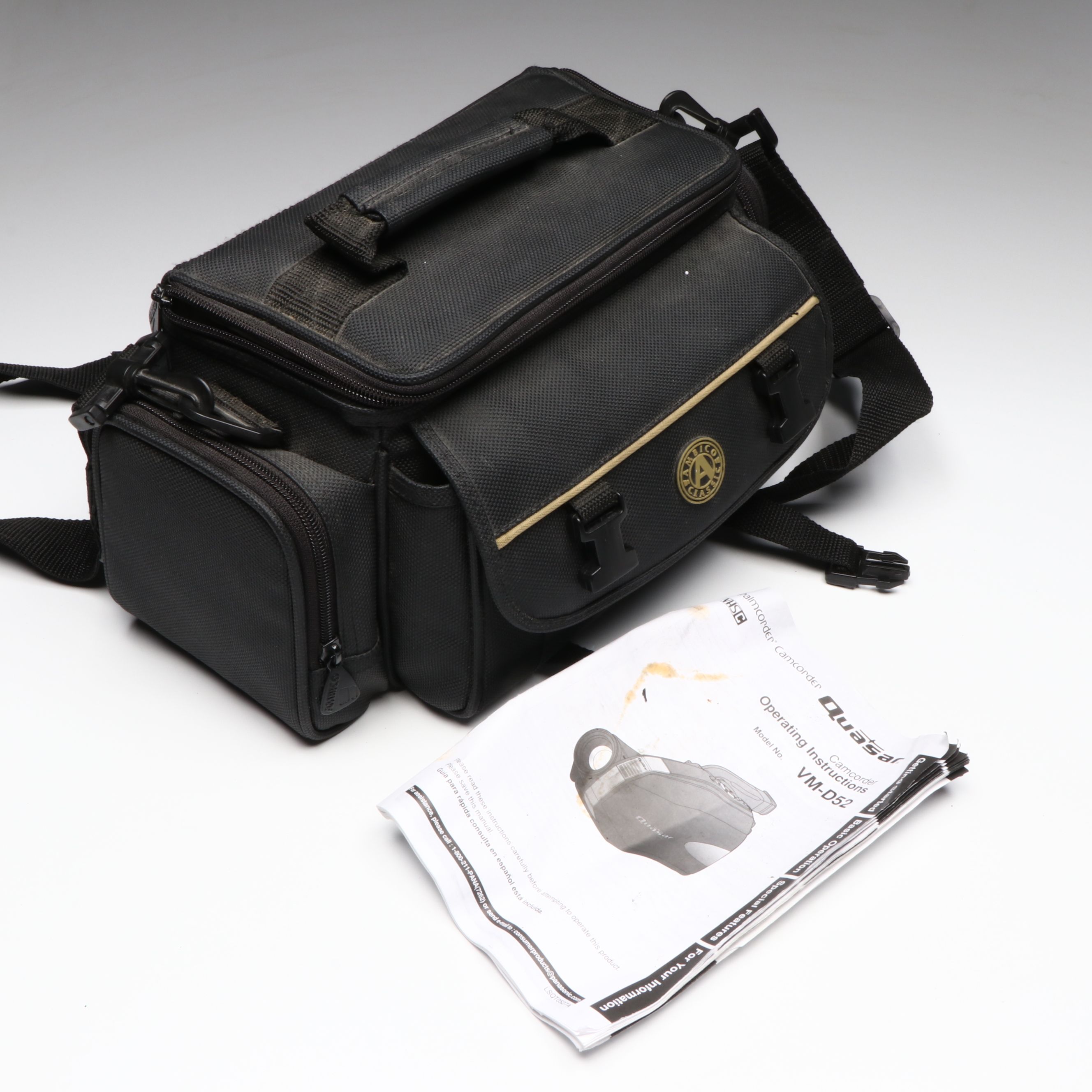 Quasar VM-D52 Camcorder with Sakar Cordless Video Light and More Accessories