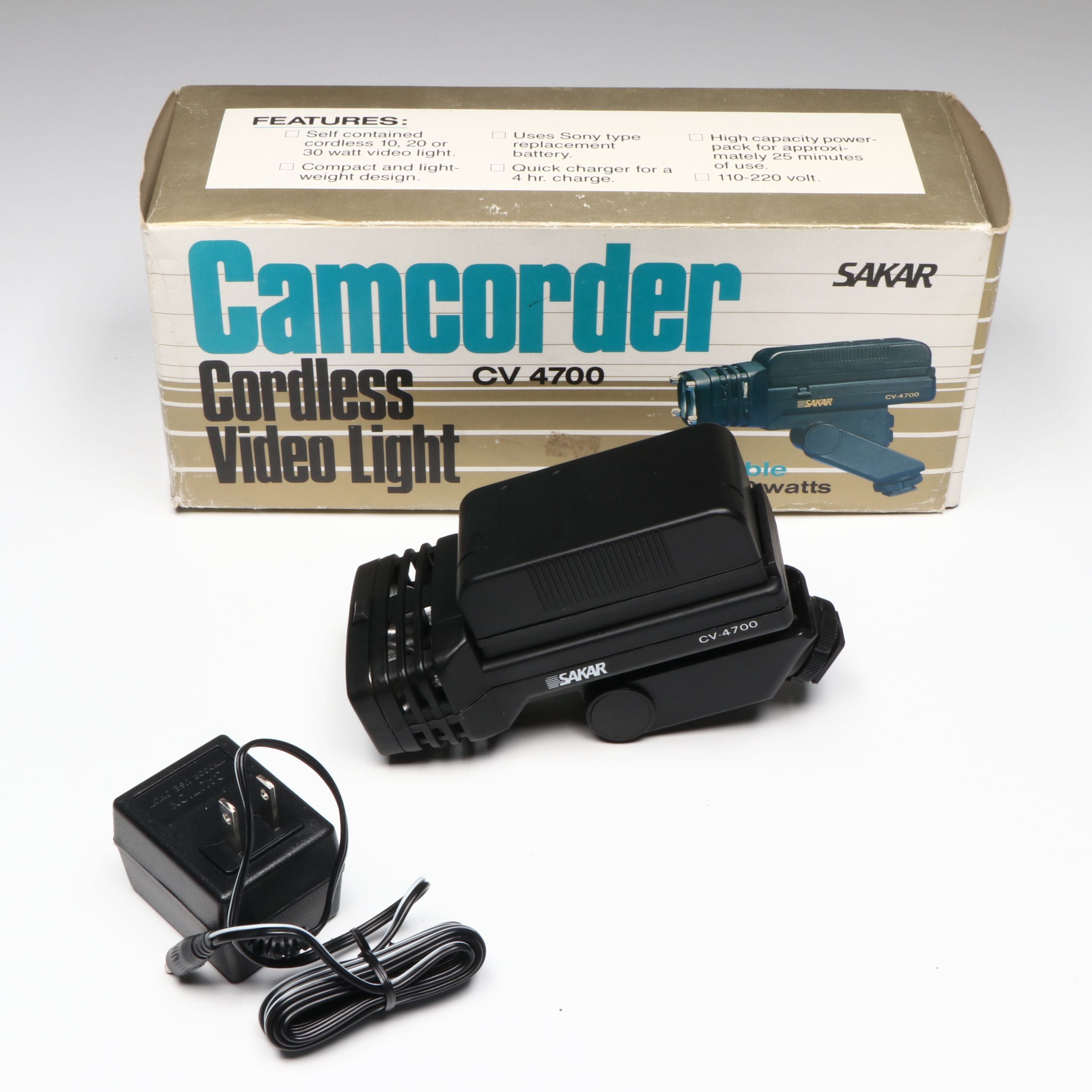 Quasar VM-D52 Camcorder with Sakar Cordless Video Light and More Accessories