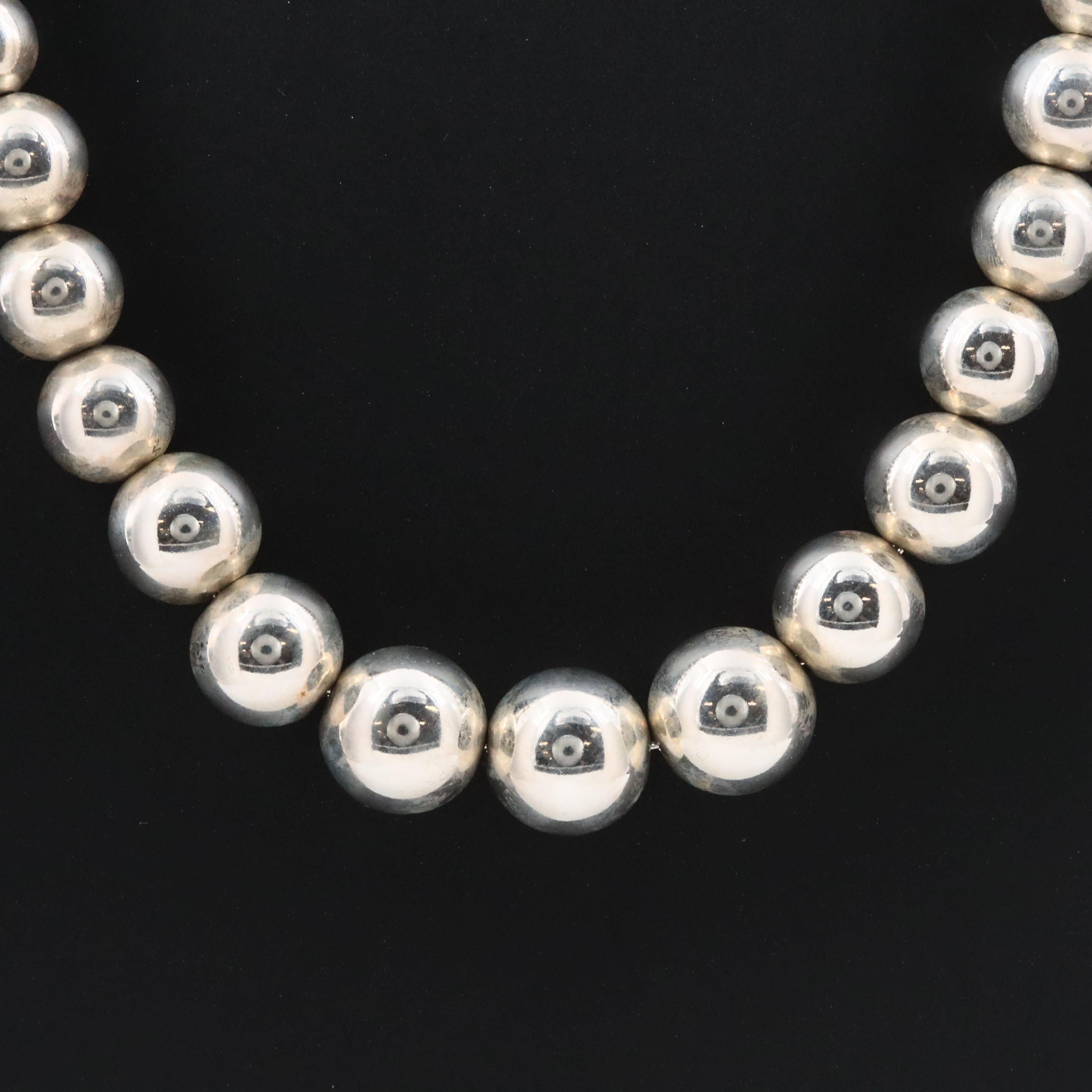 Tiffany & Co. HardWear Sterling Graduated Ball Necklace