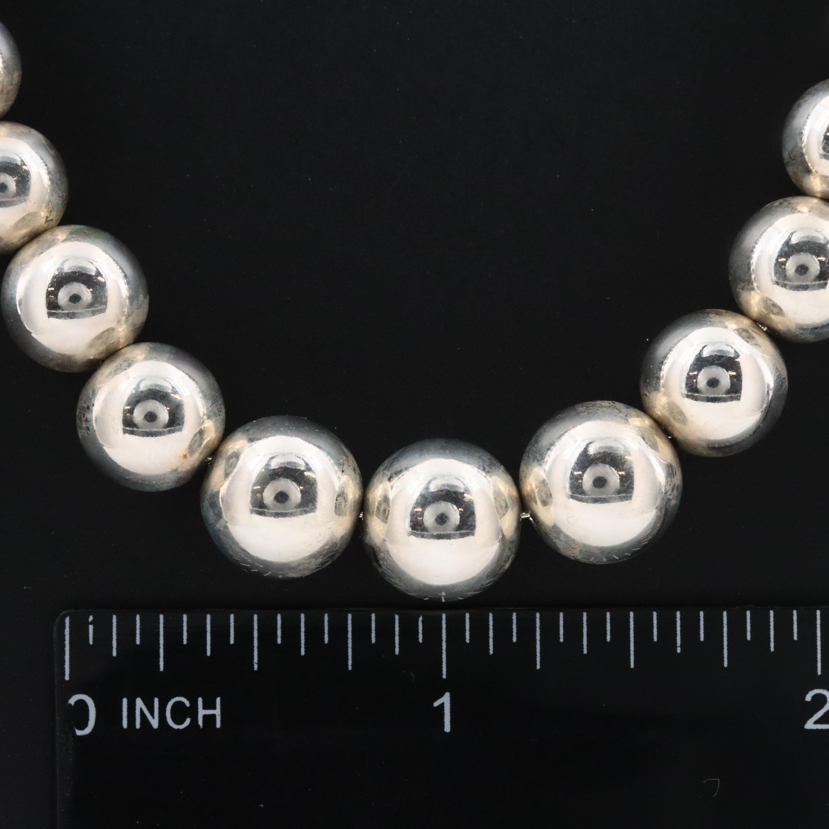 Tiffany & Co. HardWear Sterling Graduated Ball Necklace