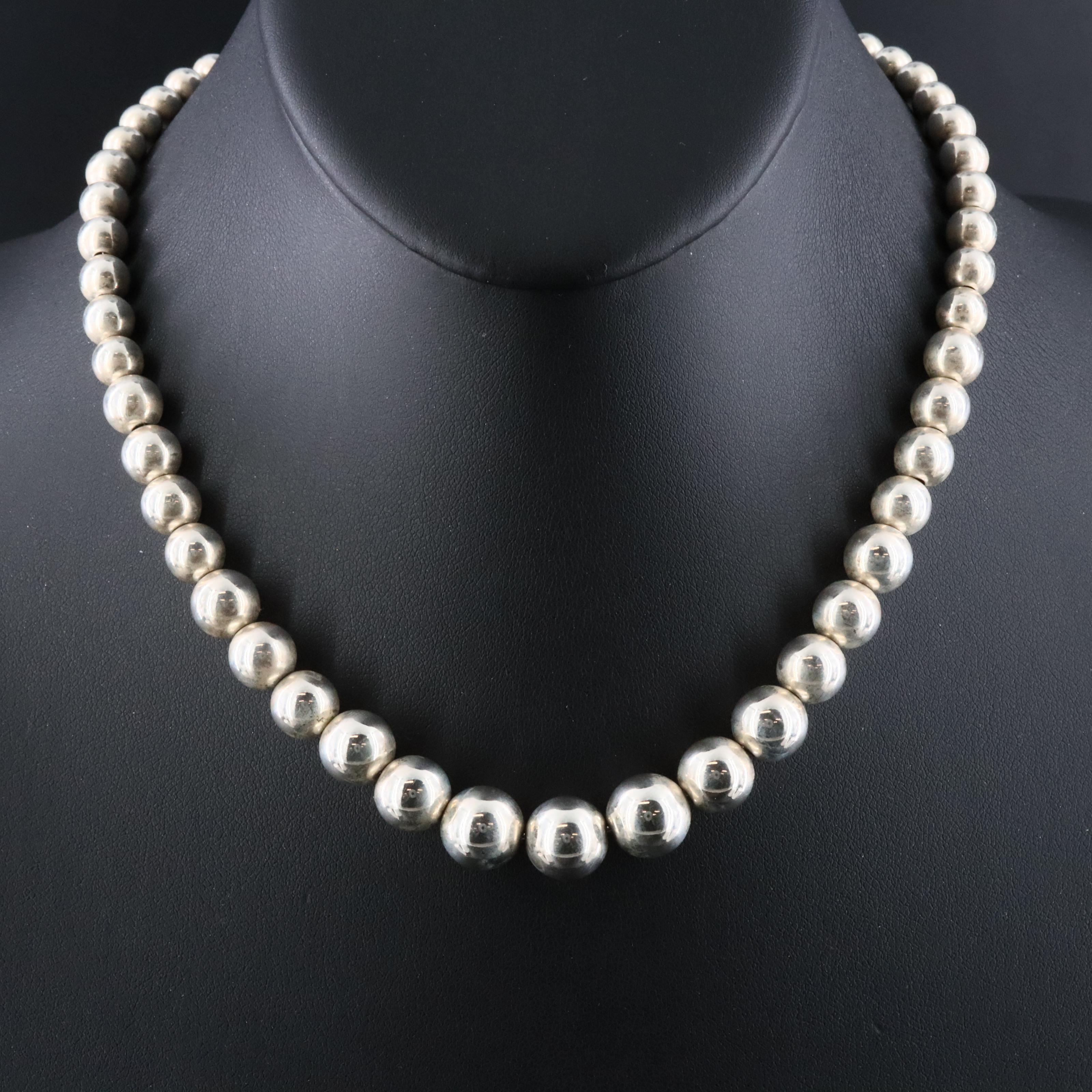 Tiffany & Co. HardWear Sterling Graduated Ball Necklace