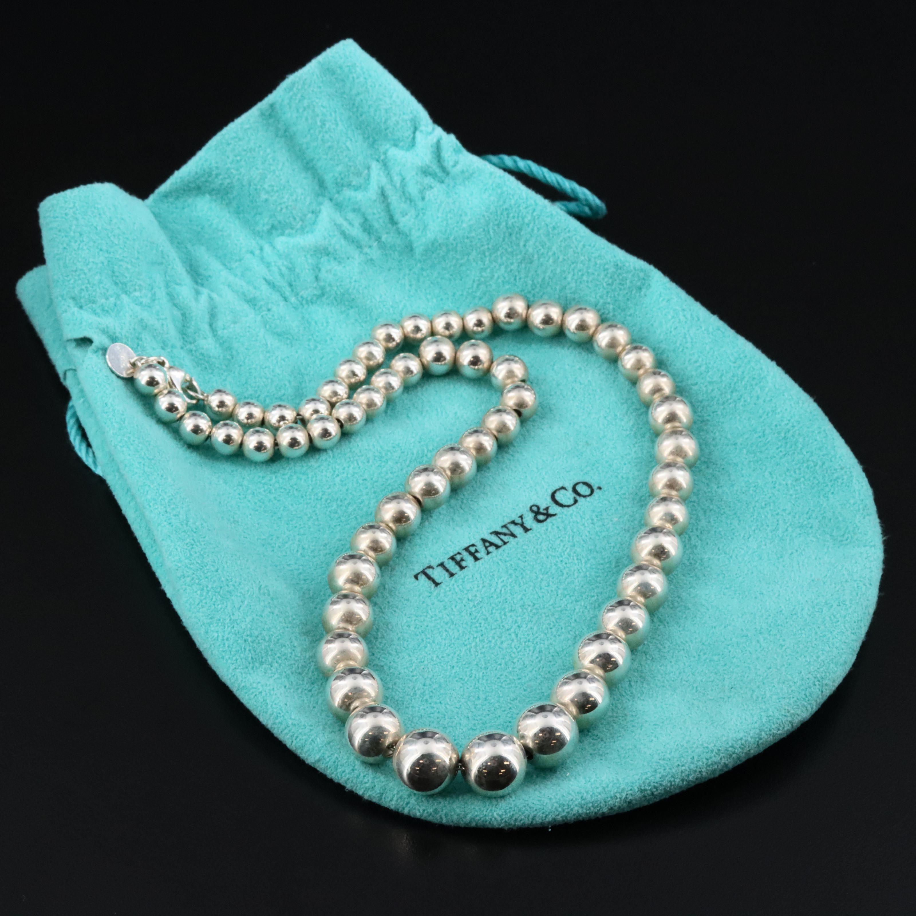 Tiffany & Co. HardWear Sterling Graduated Ball Necklace