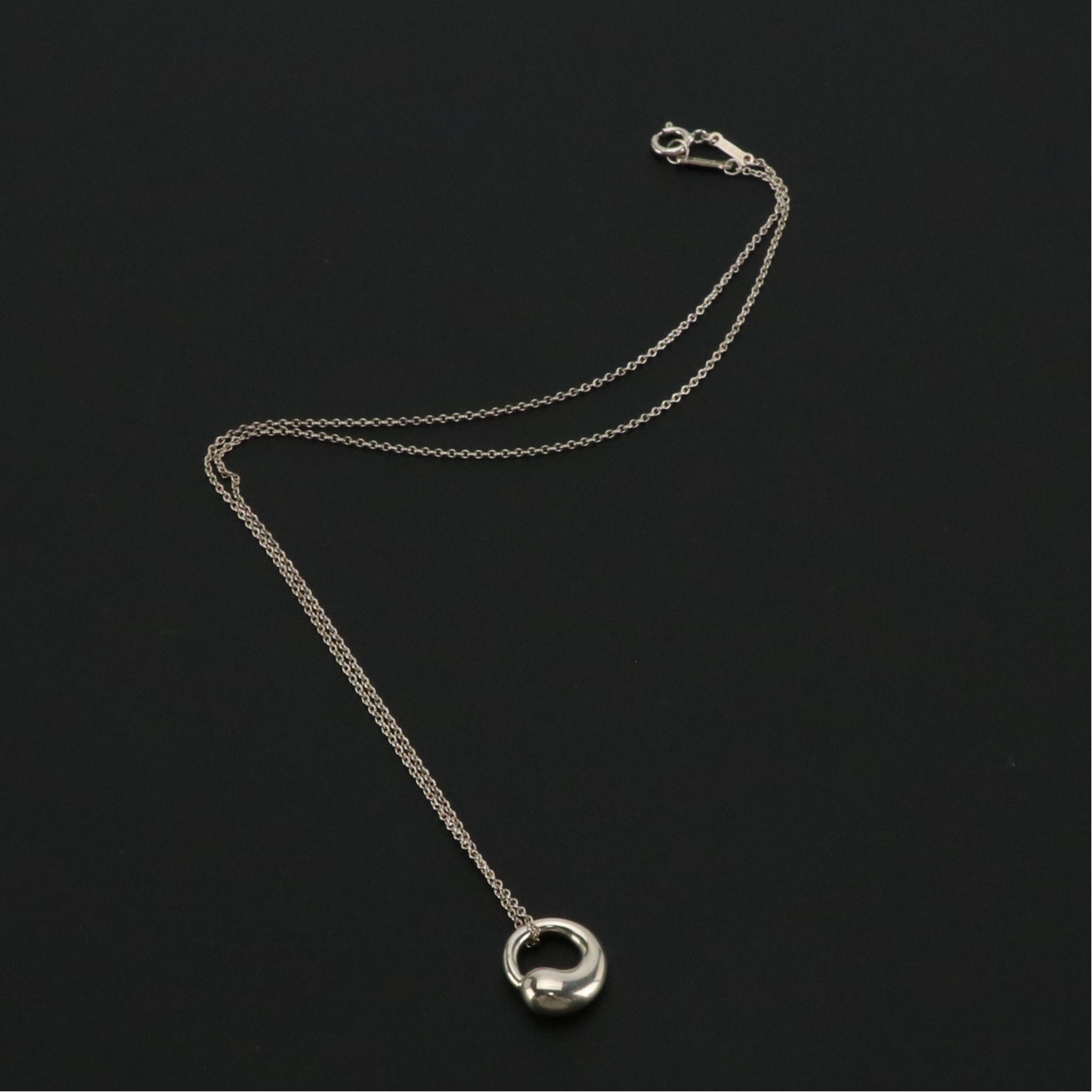 Elsa Peretti for Tiffany & Co. Sterling Silver Eternal Circle Pendant Necklace