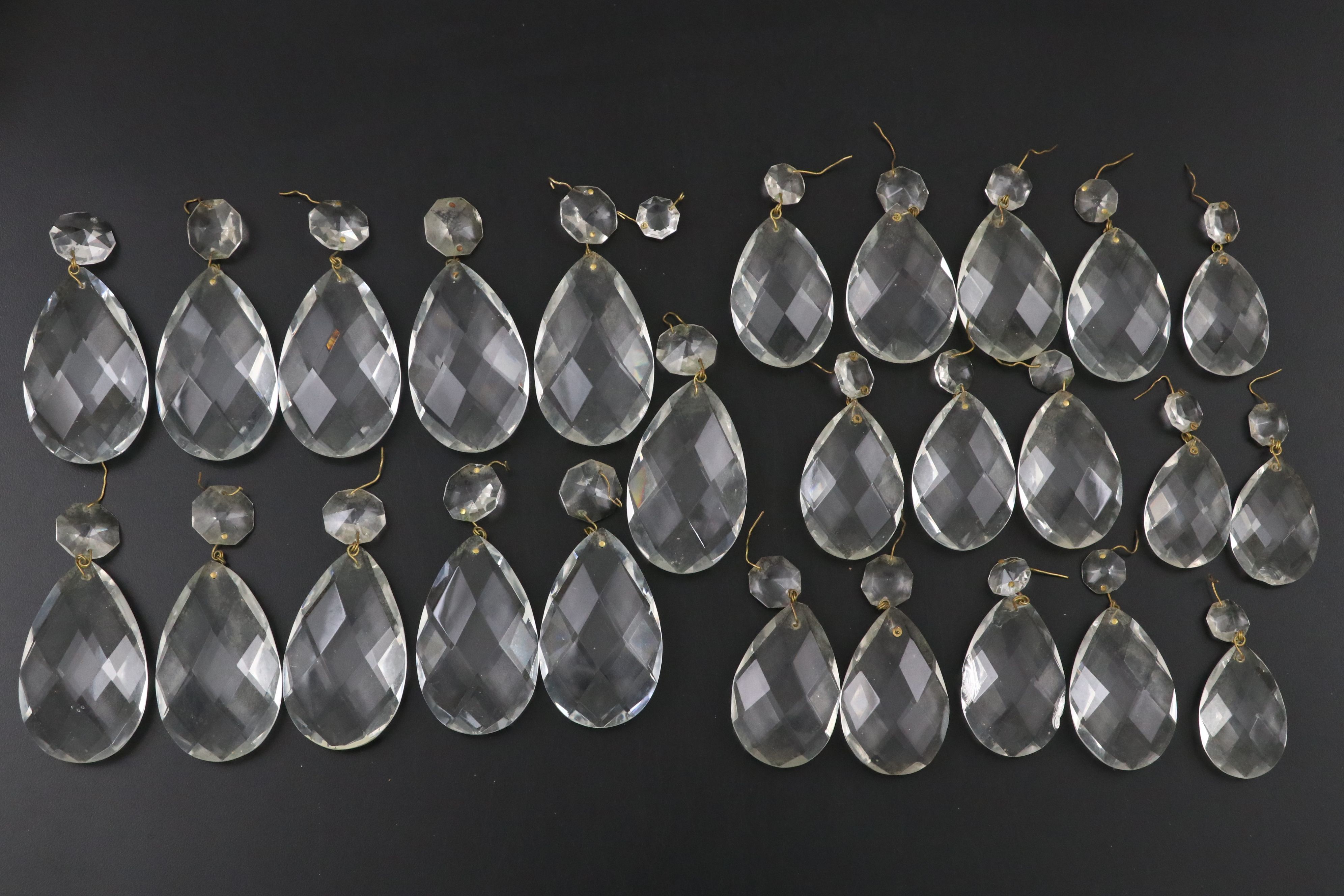 Pair of Empire Style Lacquered Brass Candlestick Wall Sconces