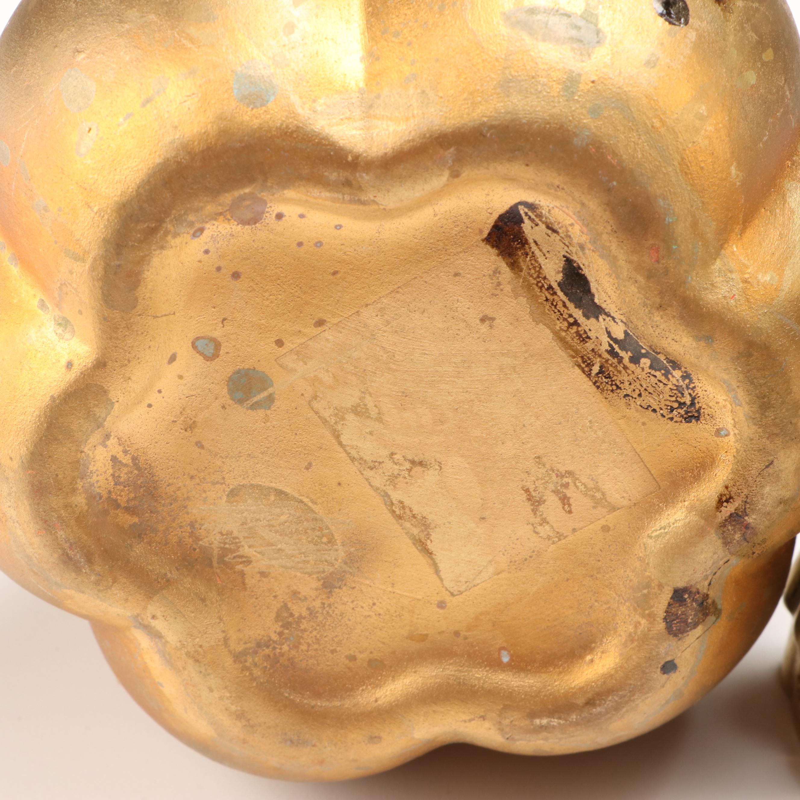 Etched Brass Urns, Brass Figural Bell, Candle Holders and More Décor