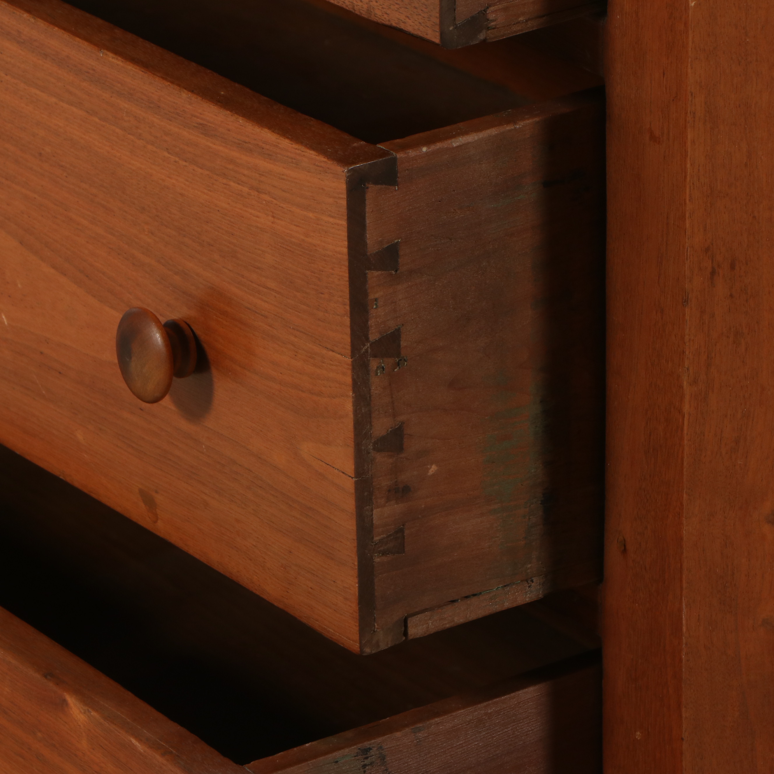 American Victorian Style Cherry Chest of Drawers, Mid to Late 19th Century
