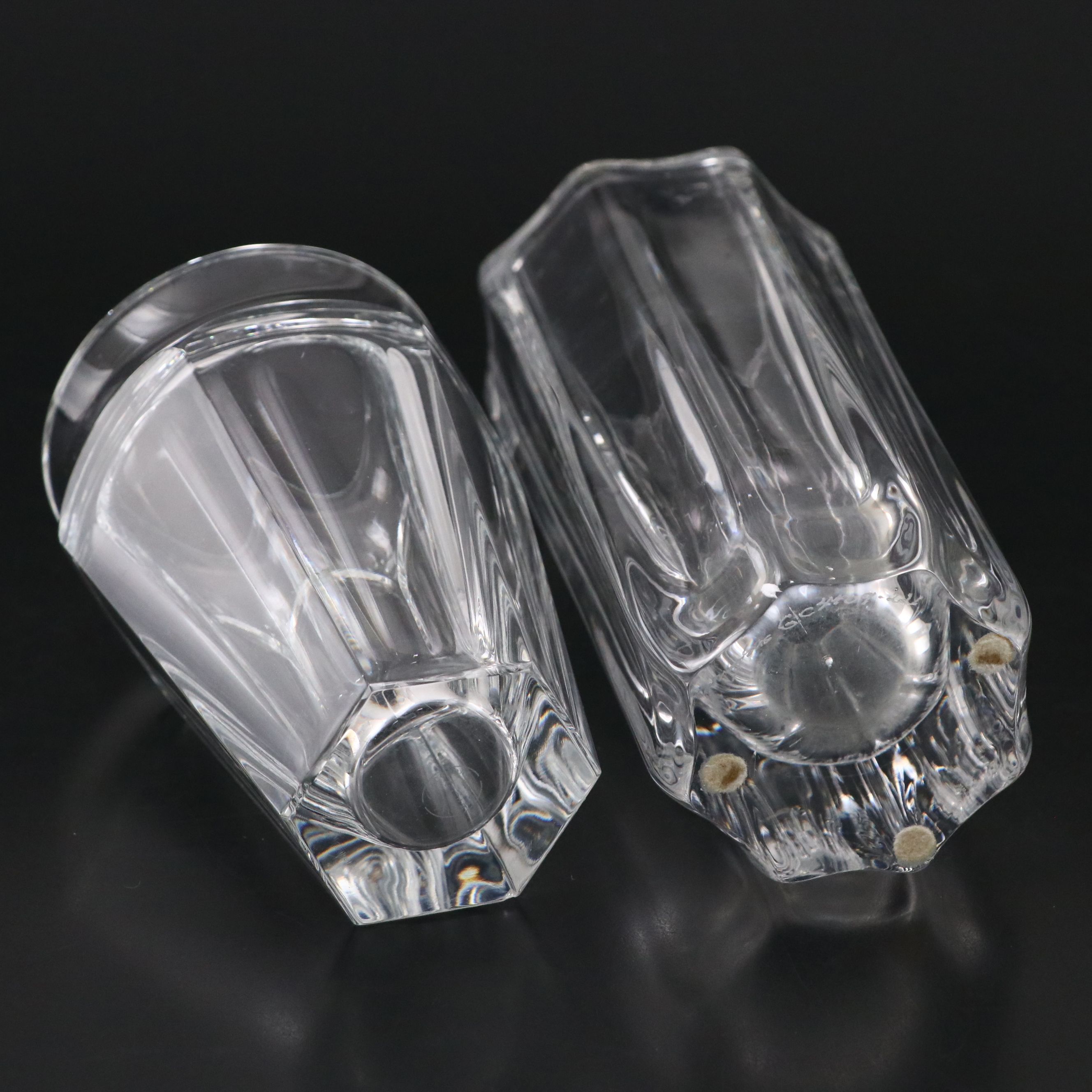 Baccarat "Nelly" and Orrefors Crystal Vases