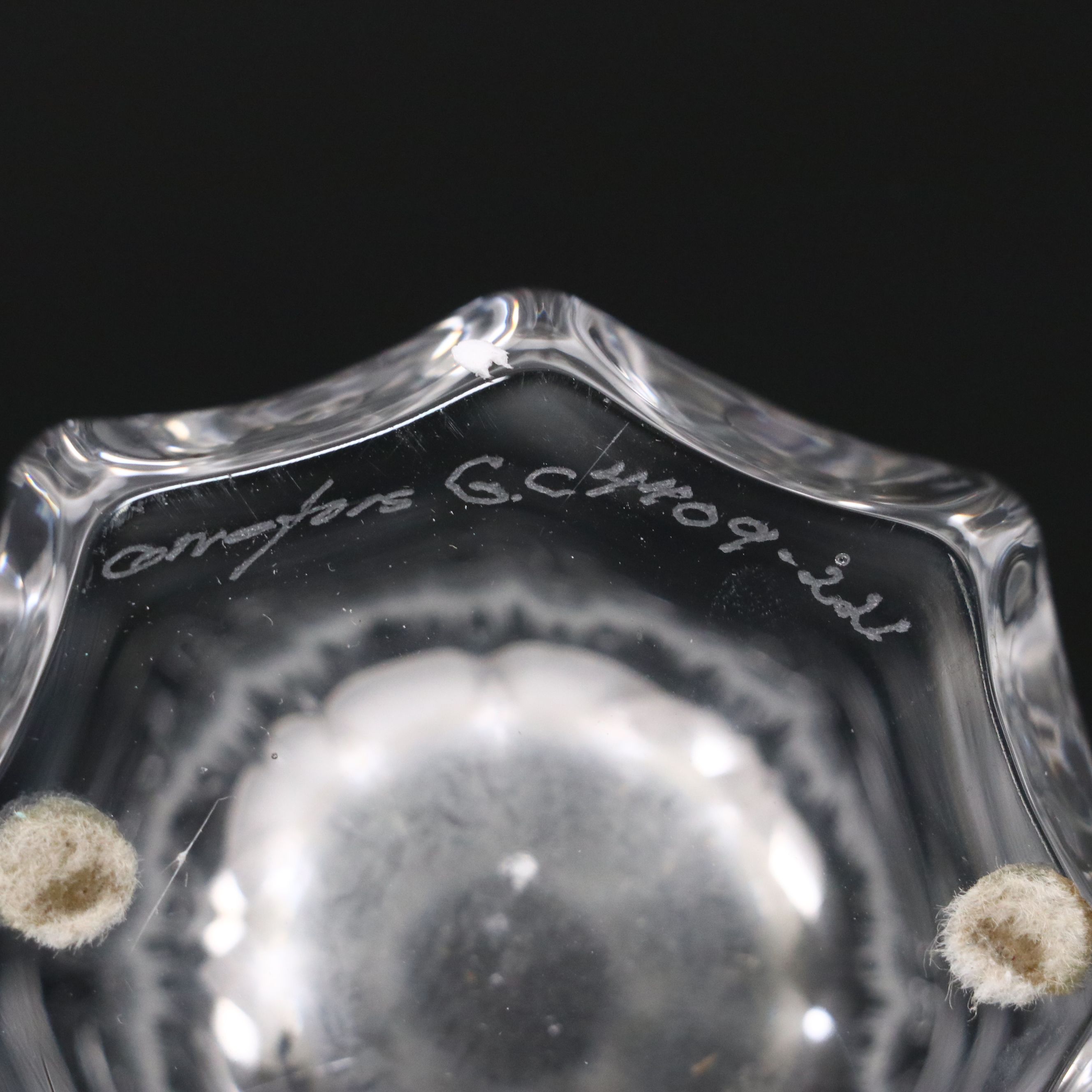 Baccarat "Nelly" and Orrefors Crystal Vases