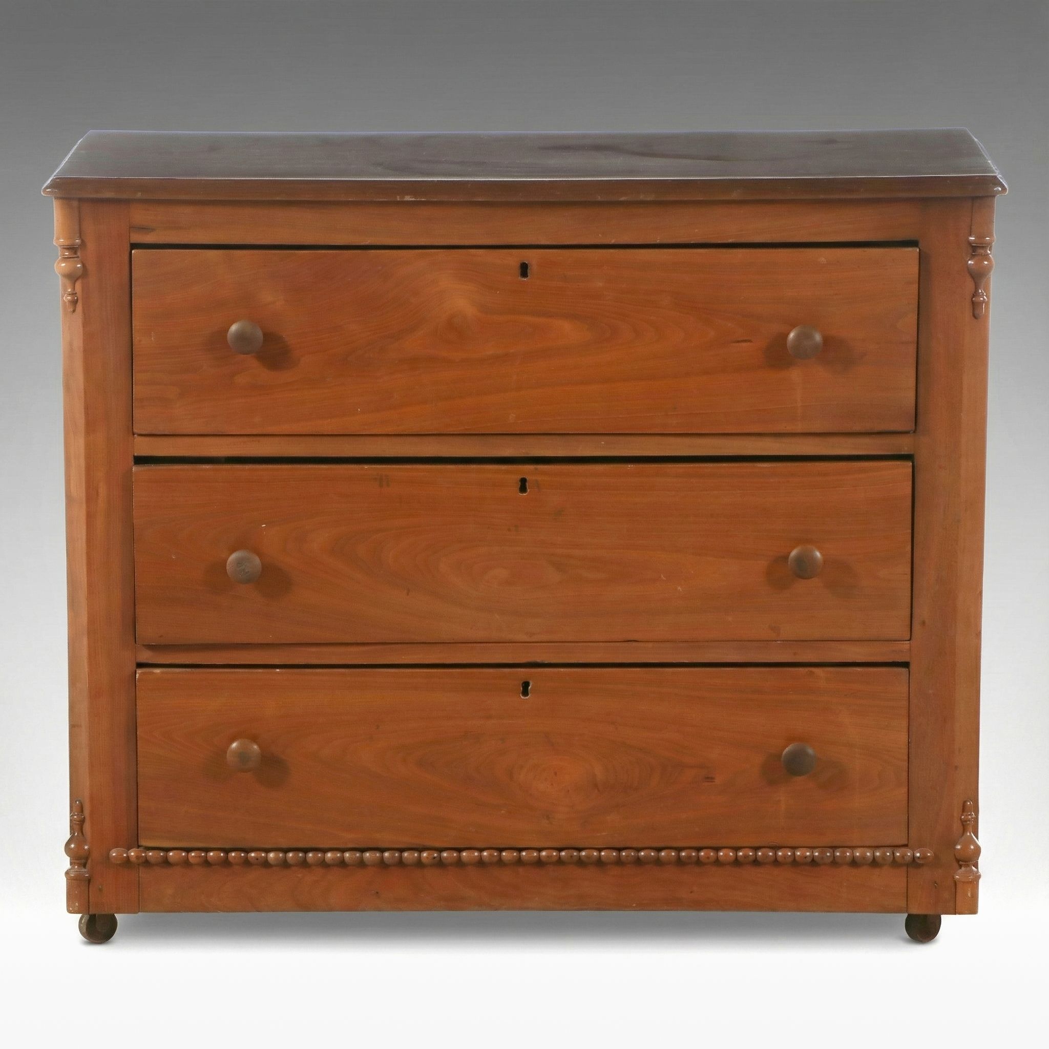 American Victorian Style Cherry Chest of Drawers, Mid to Late 19th Century
