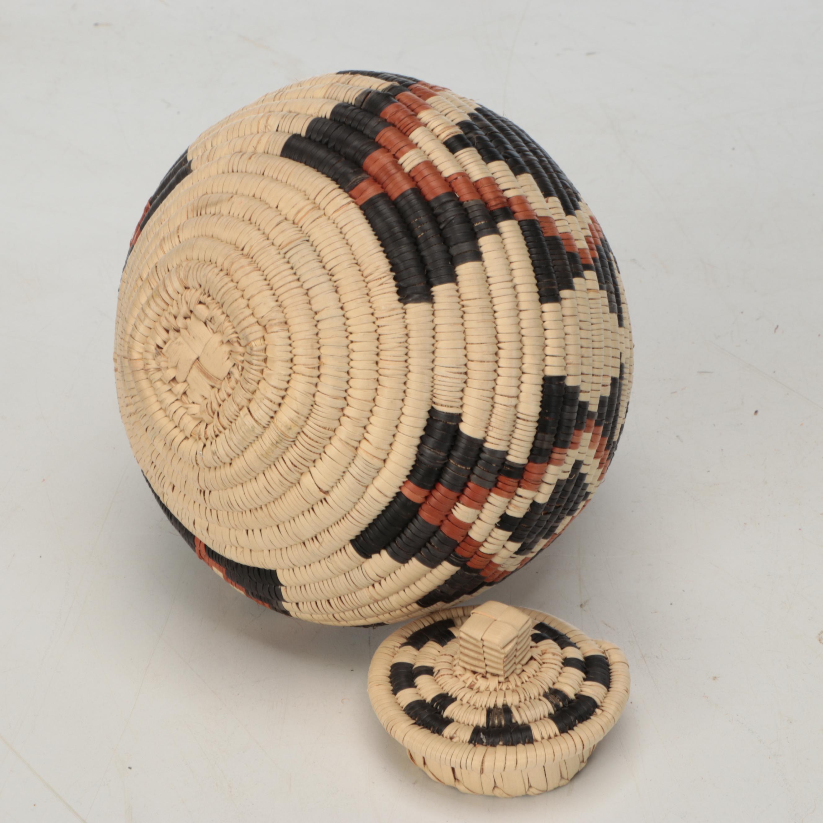 Phindile Manqele and Other Zulu Handcrafted Ilala Palm Ukhamba Baskets