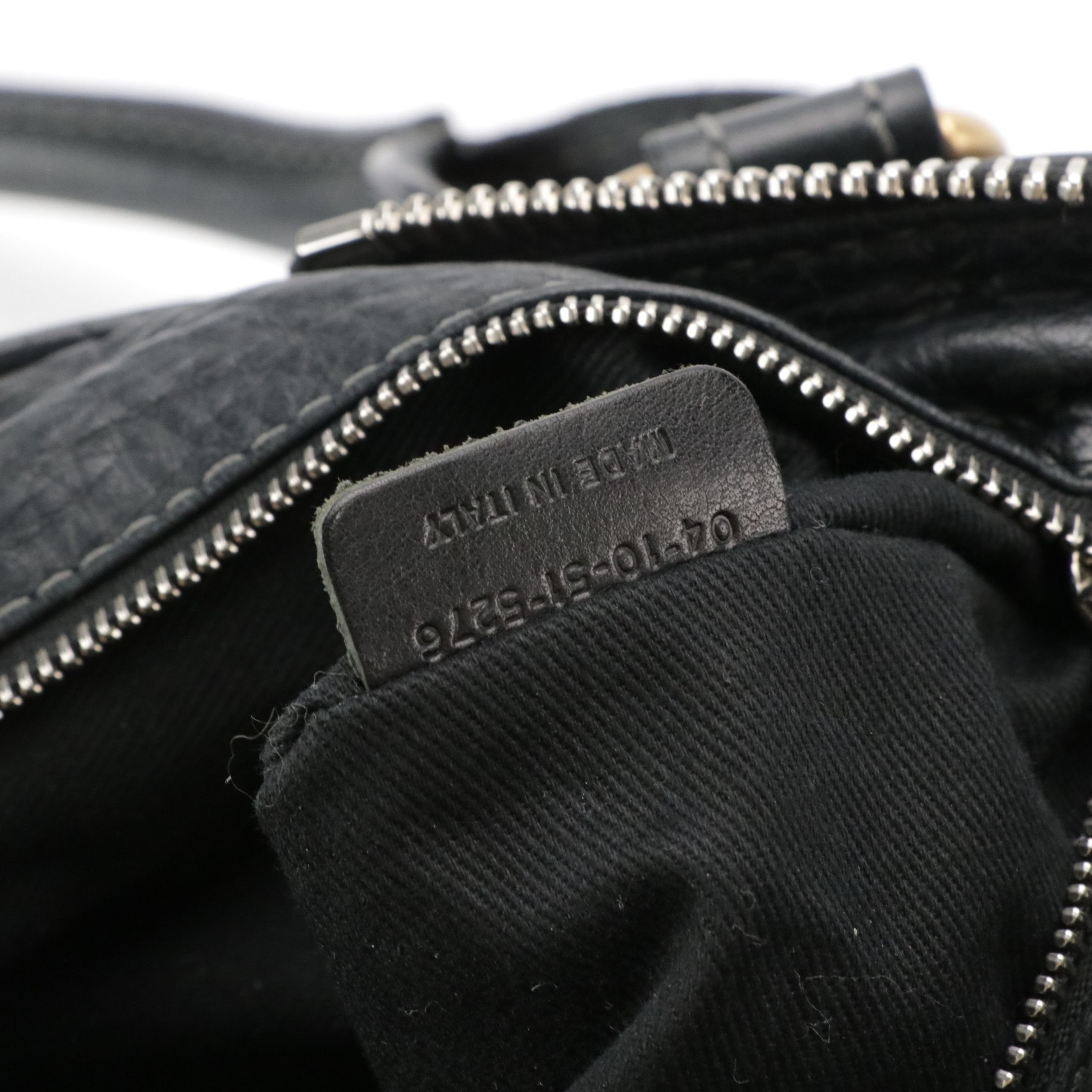 Chloé Paddington Satchel in Black Grained Calfskin Leather