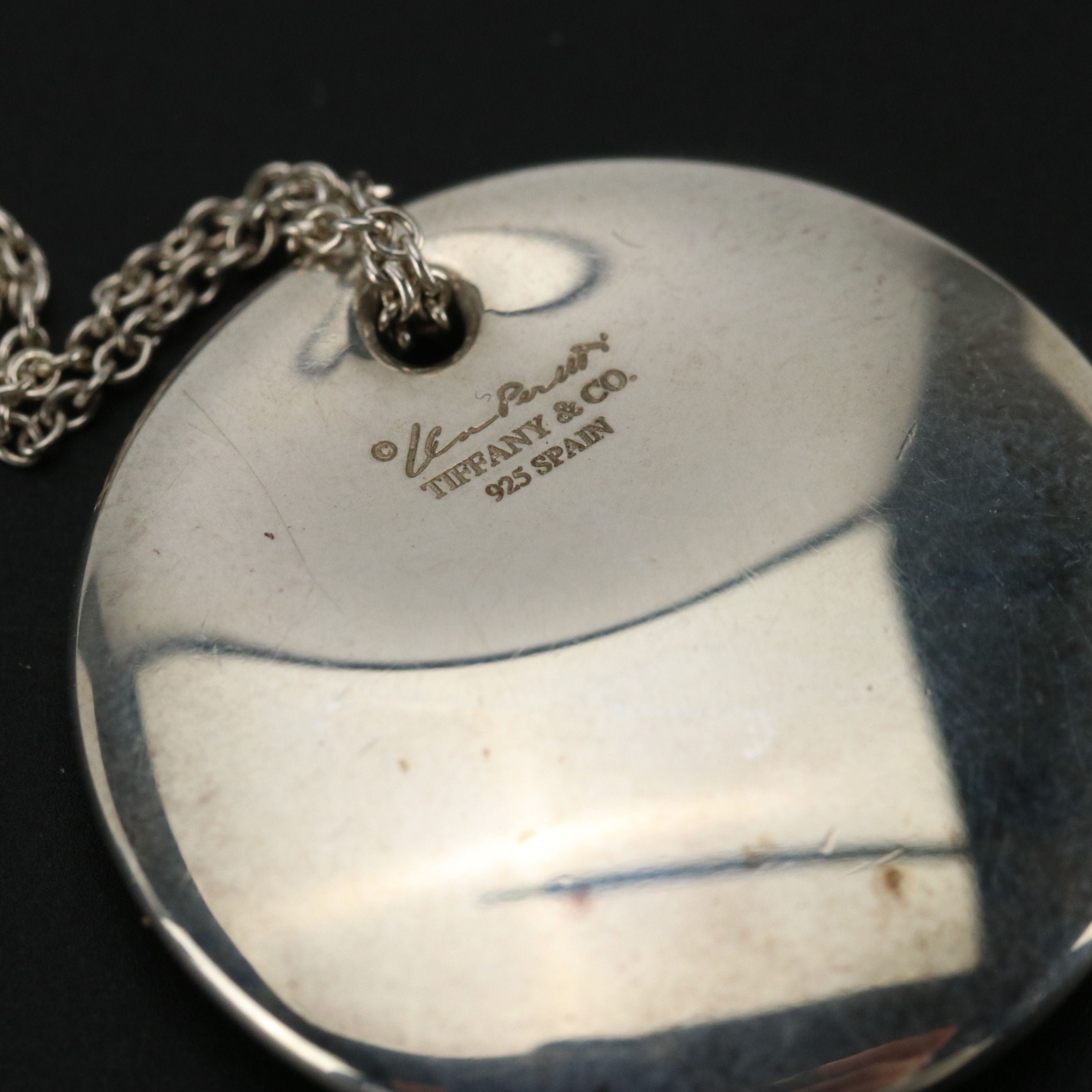 Elsa Perretti for Tiffany & Co. Sterling Silver Disc Pendant Necklace