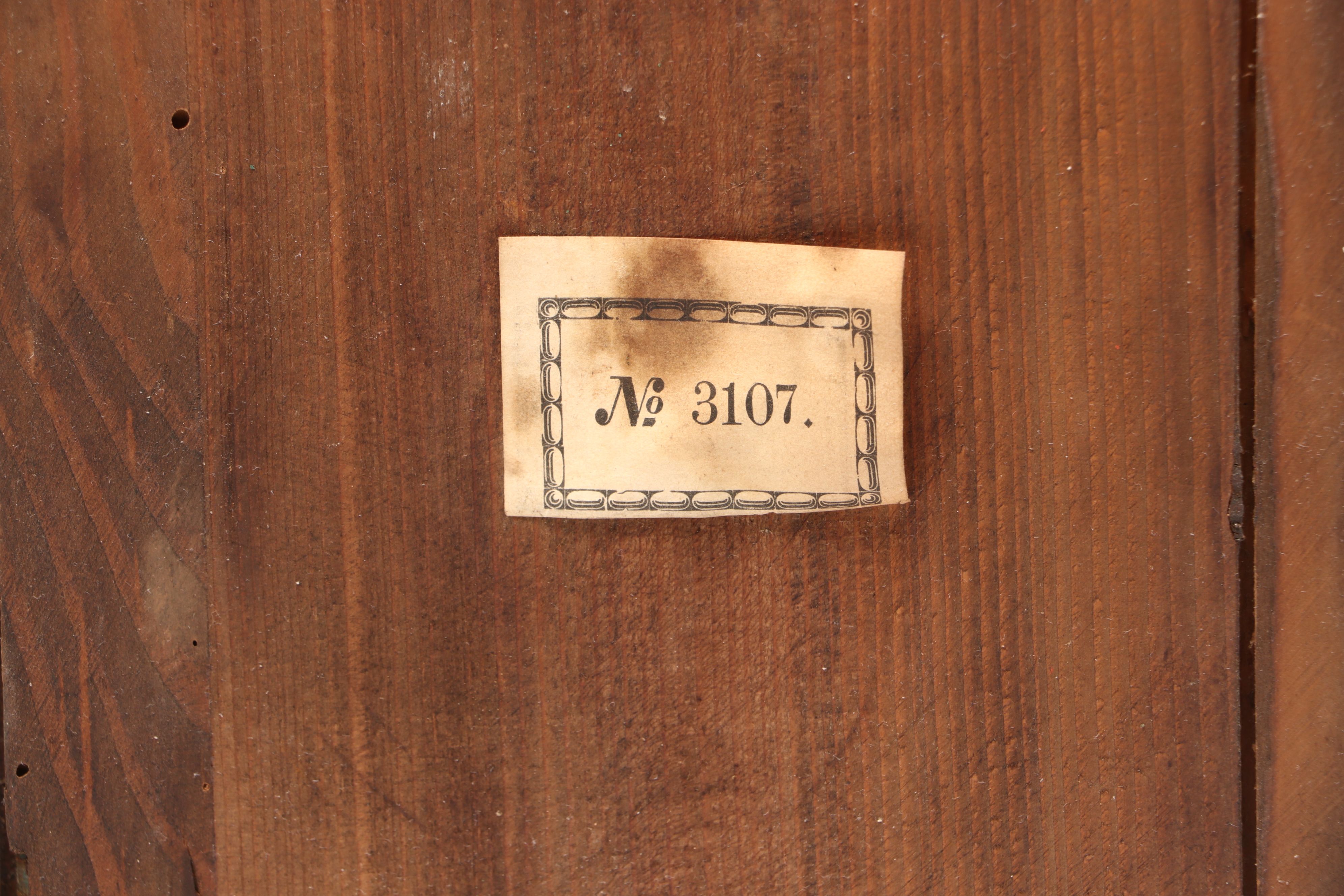 White Painted Wooden Mantel Clock