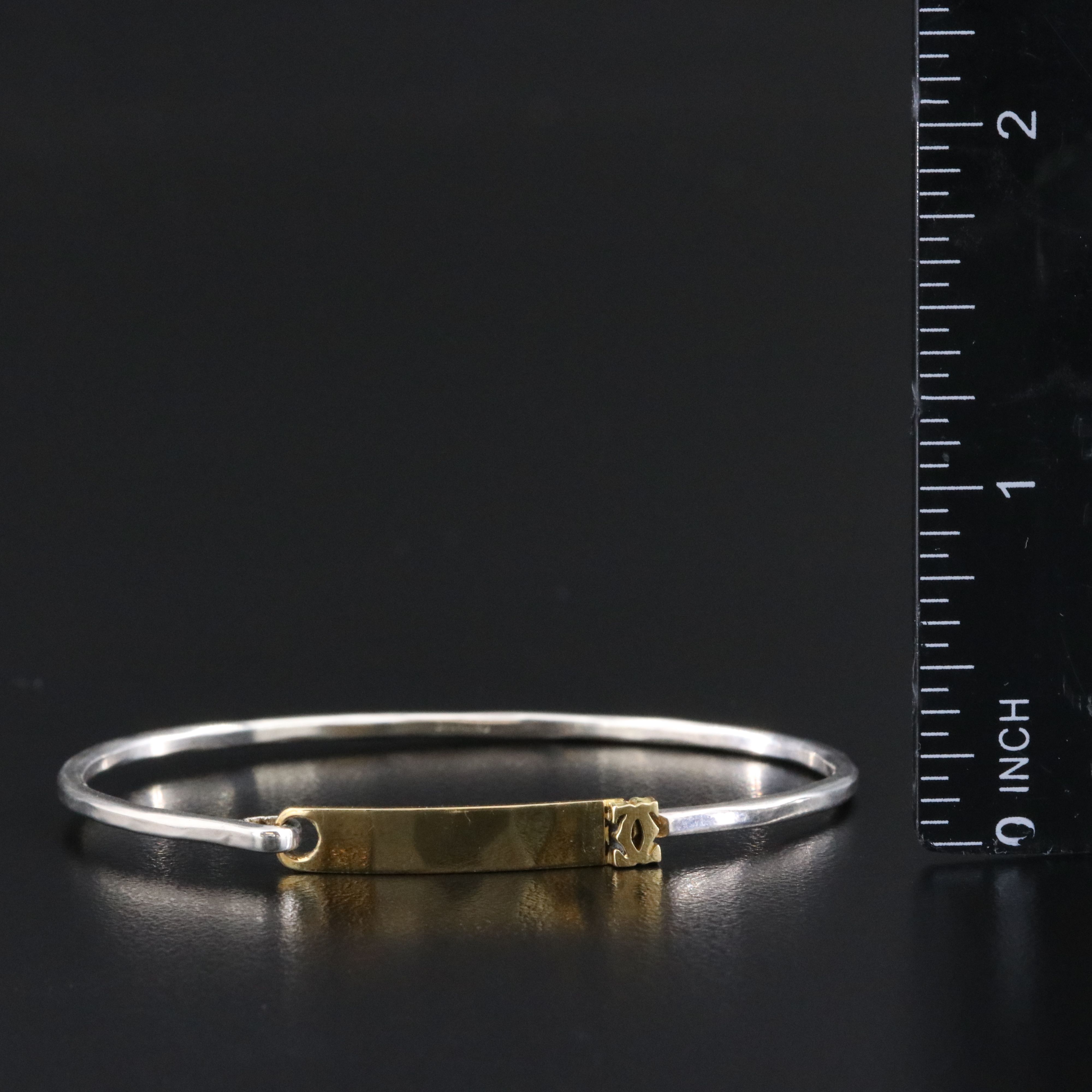 Cartier C de Cartier Sterling and 18K Hook Bracelet