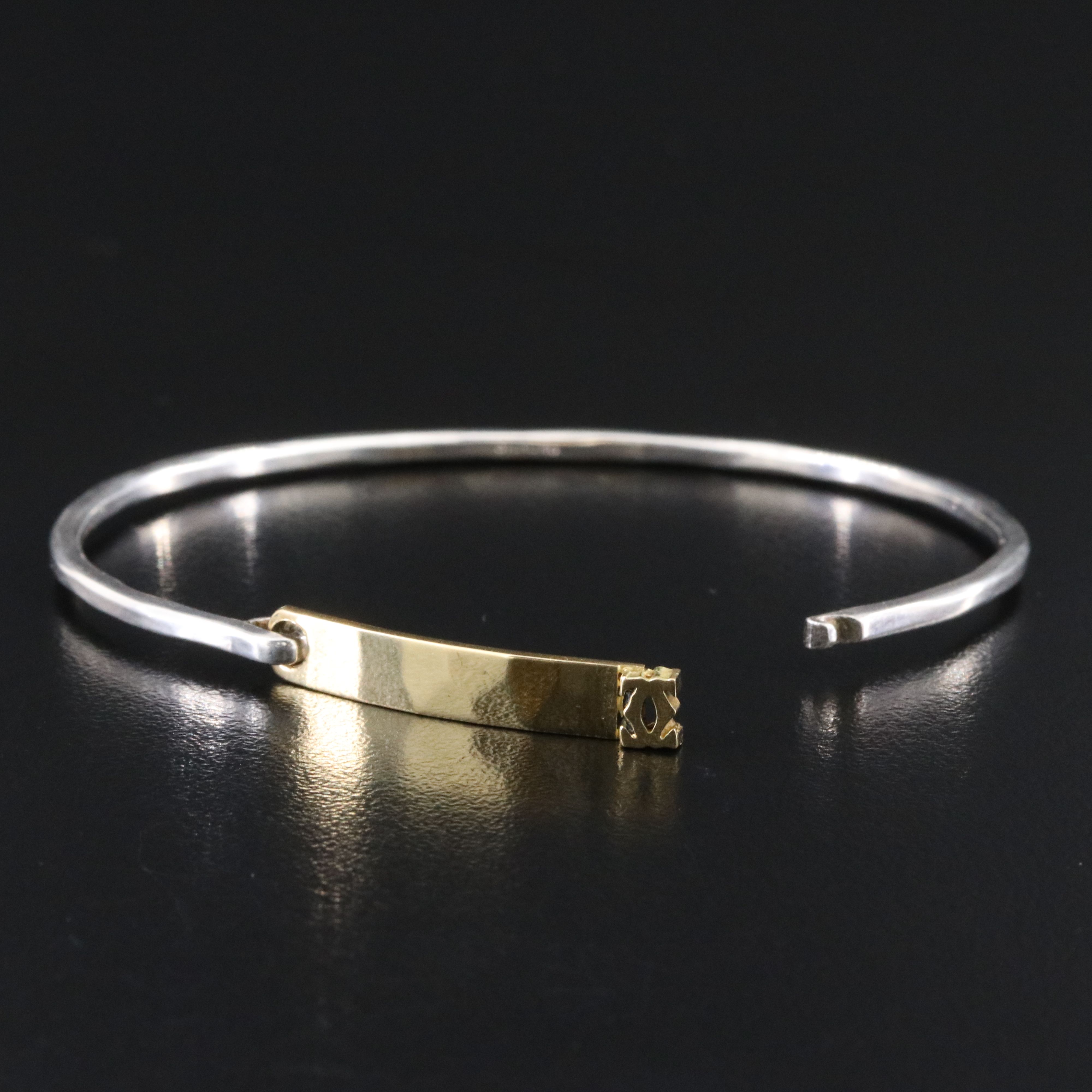 Cartier C de Cartier Sterling and 18K Hook Bracelet