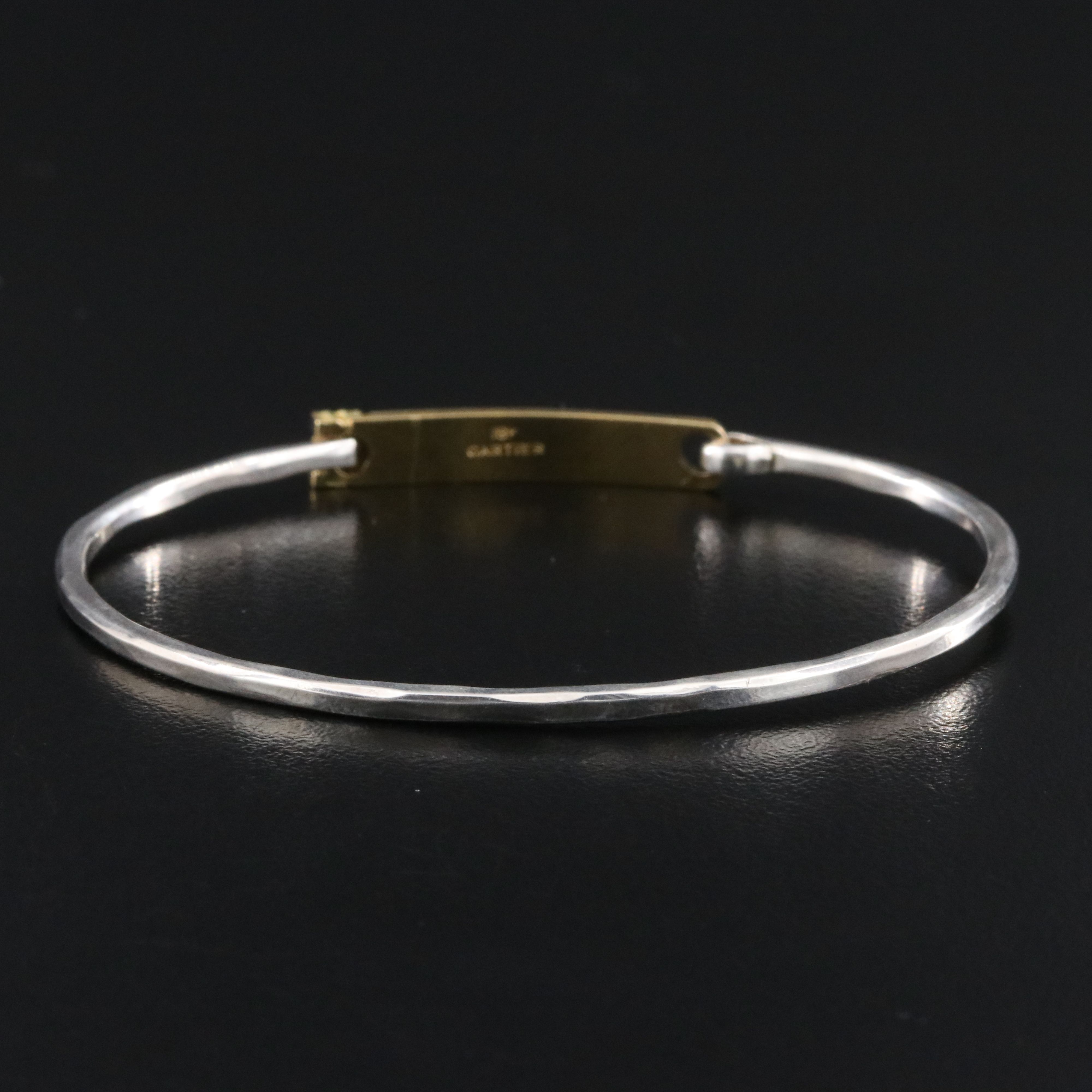 Cartier C de Cartier Sterling and 18K Hook Bracelet