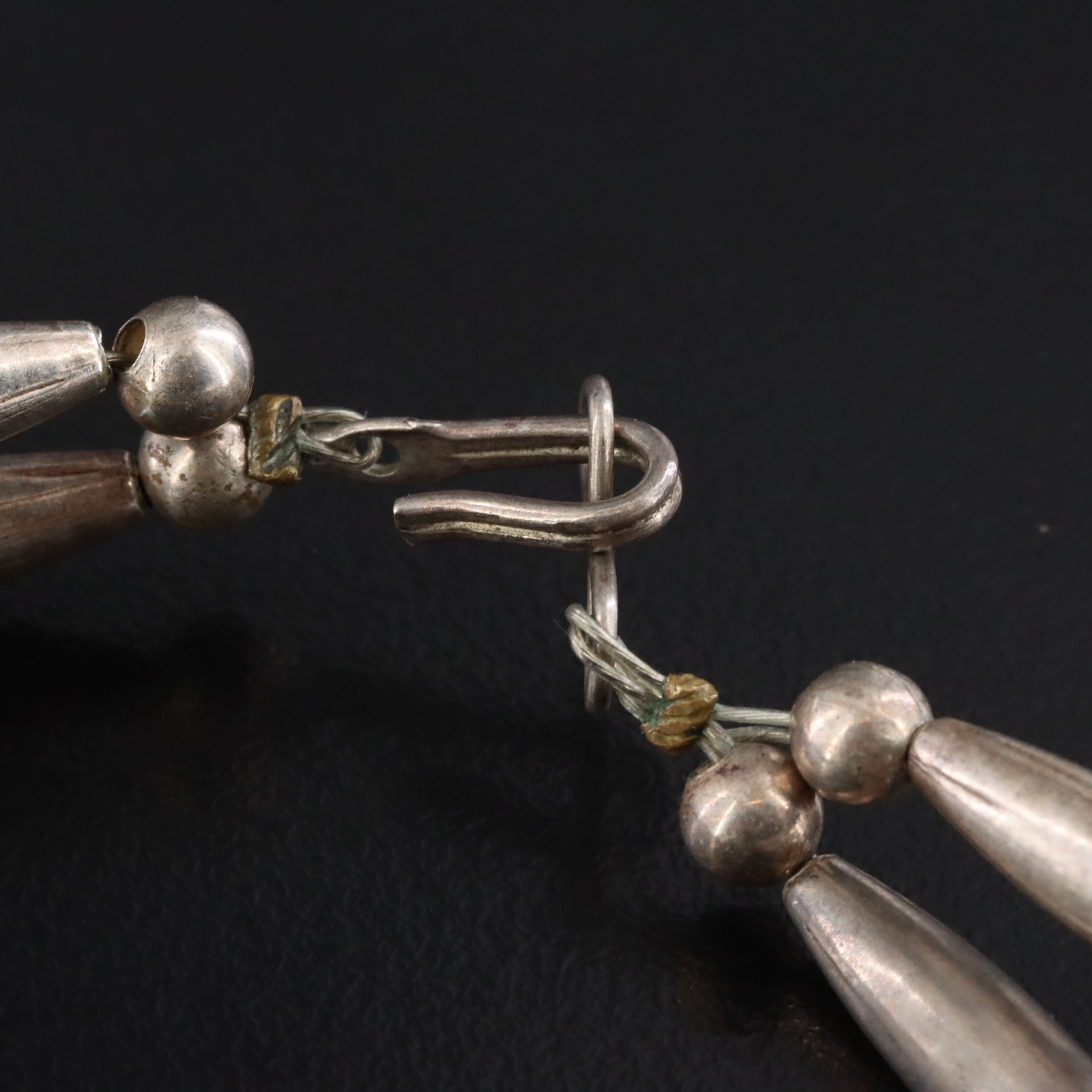 Oval and Round Bead Double Strand Necklace