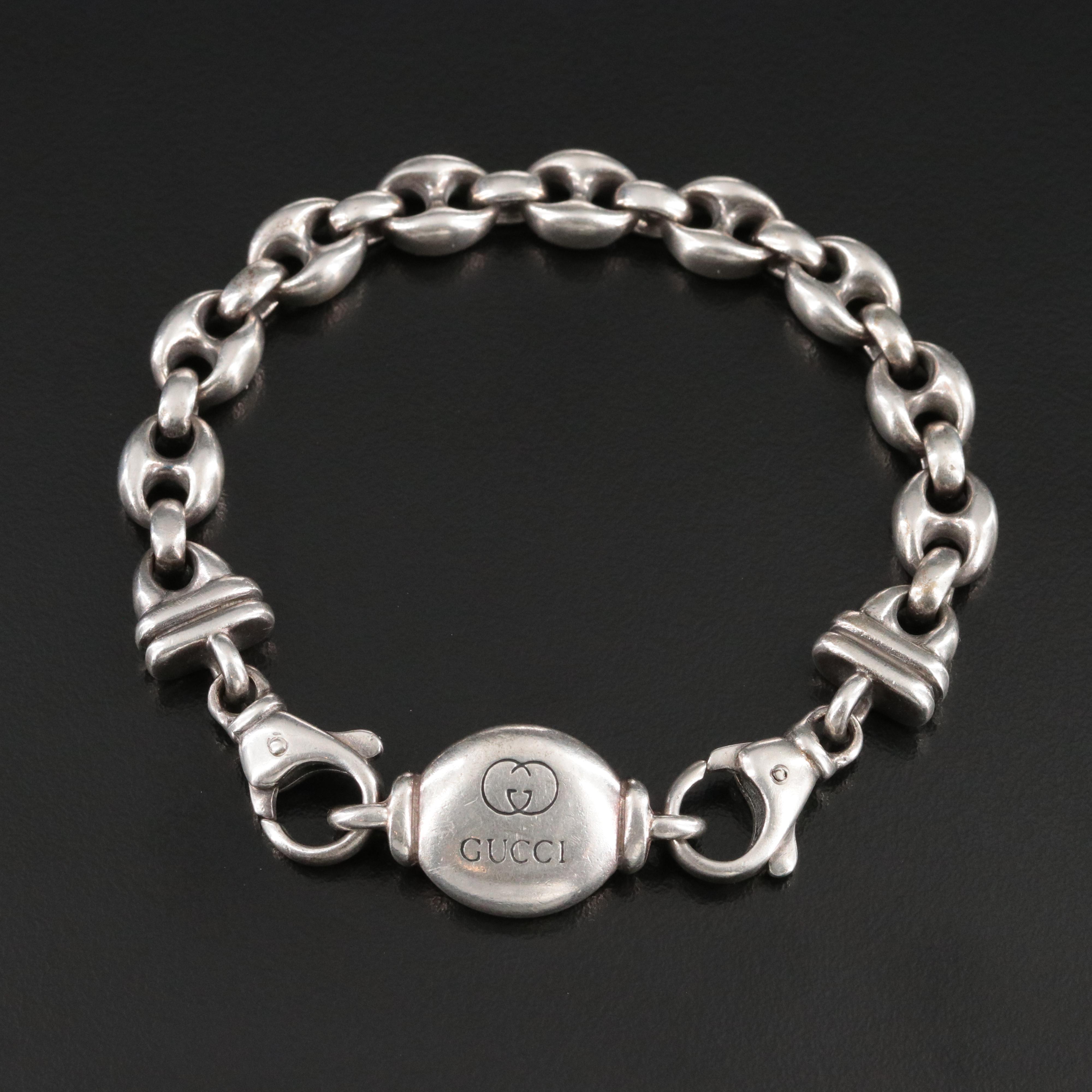 Gucci Sterling Marina Link Bracelet