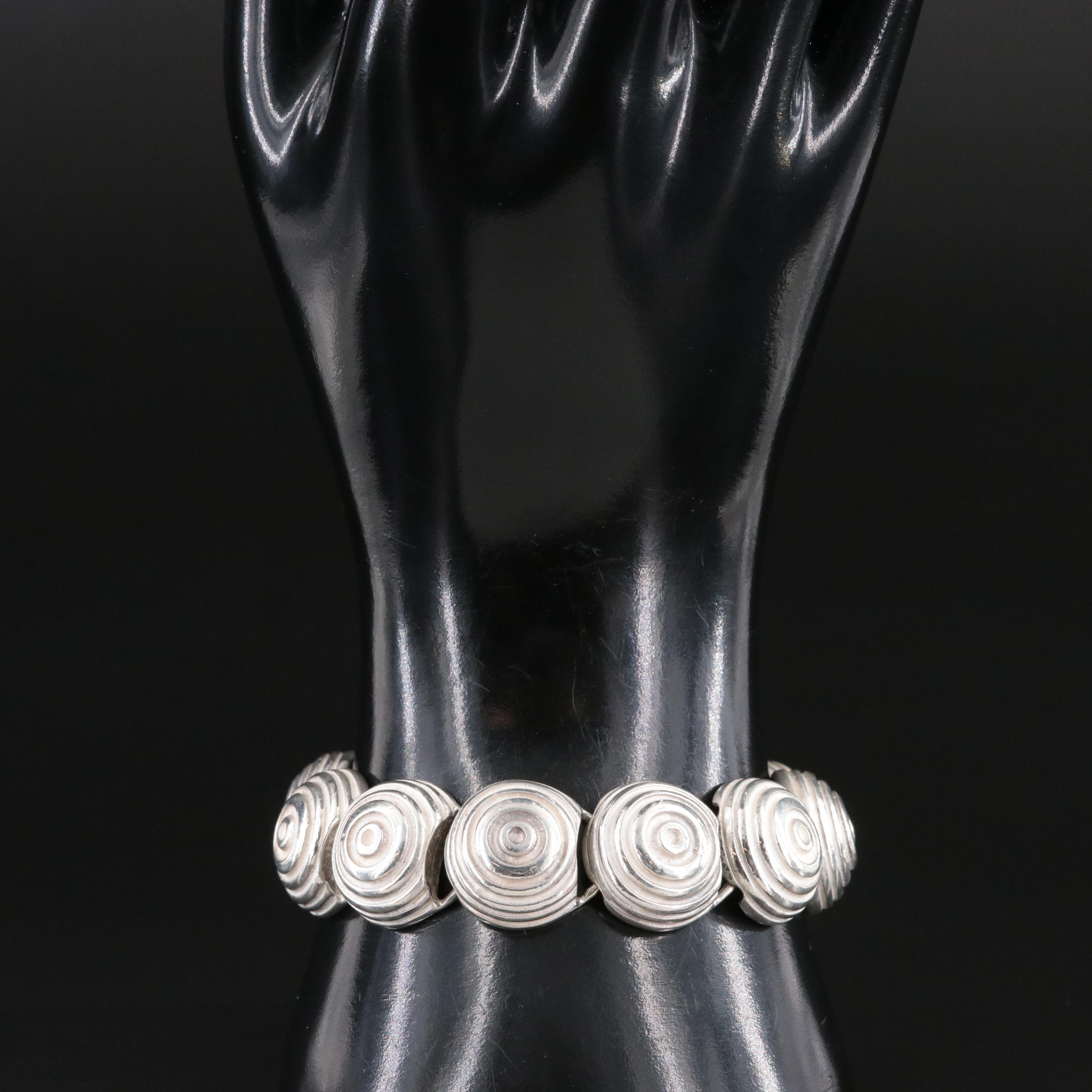 Sterling Spiral Link Bracelet