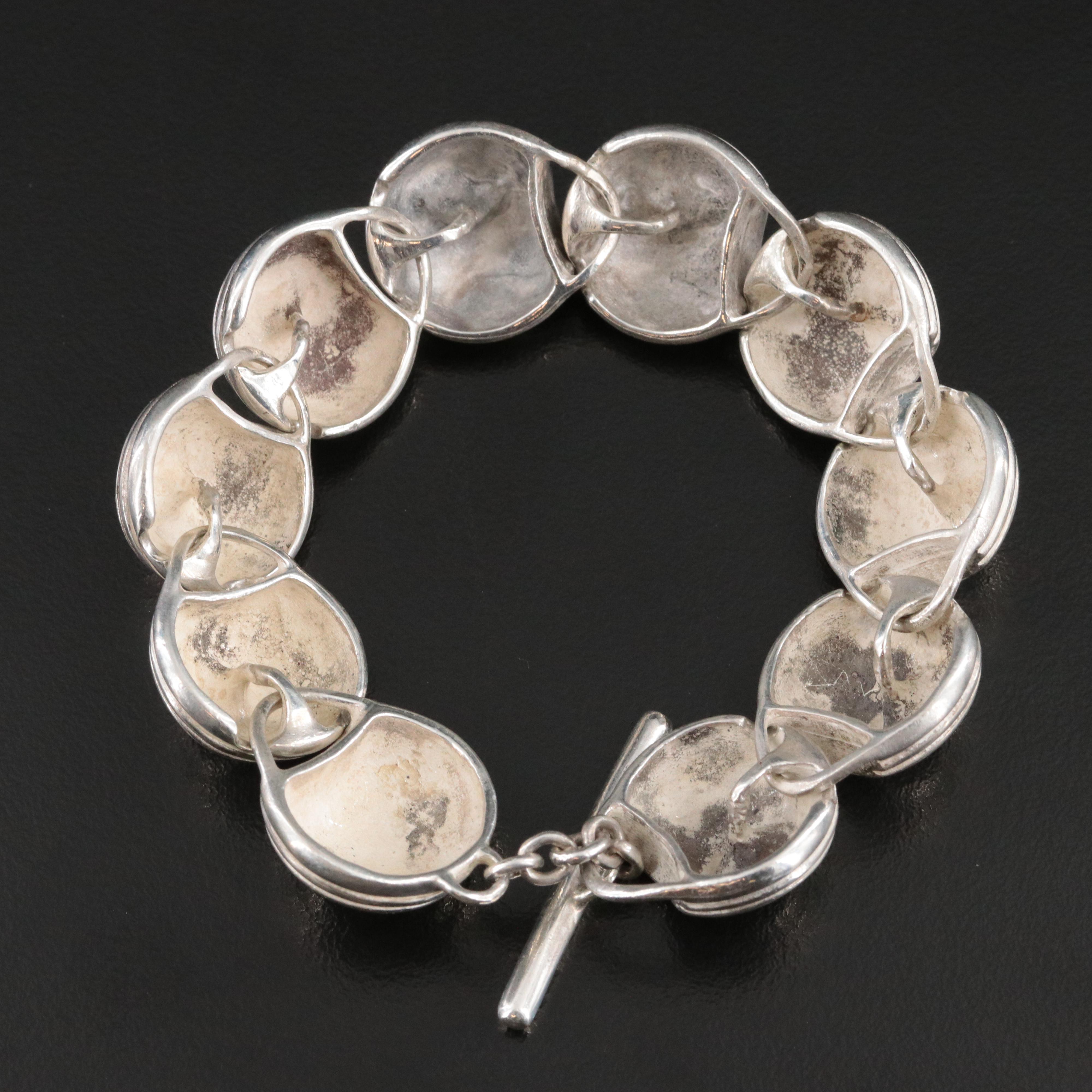 Sterling Spiral Link Bracelet