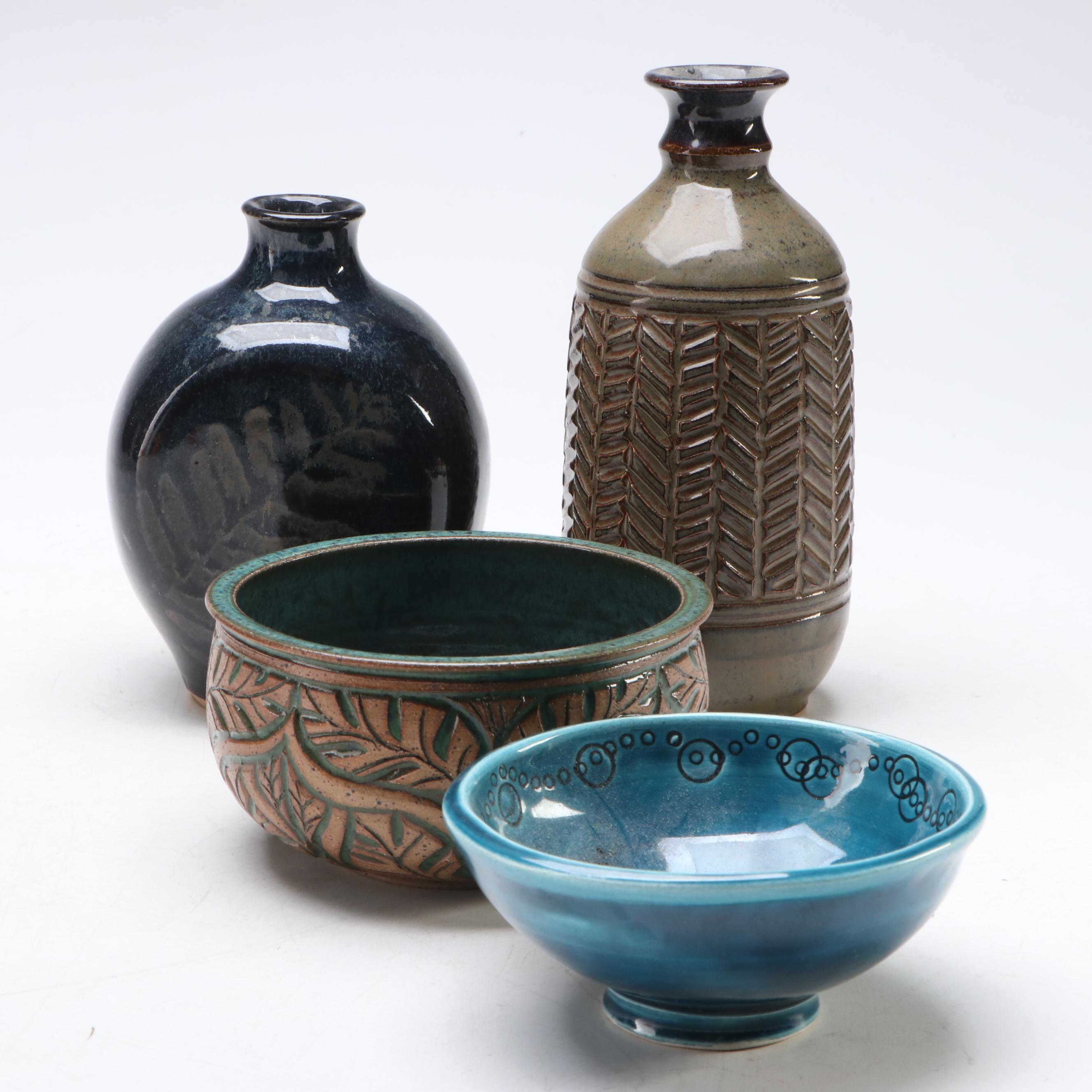 Mud River Pottery Vase and Other Artisan Ceramic Décor