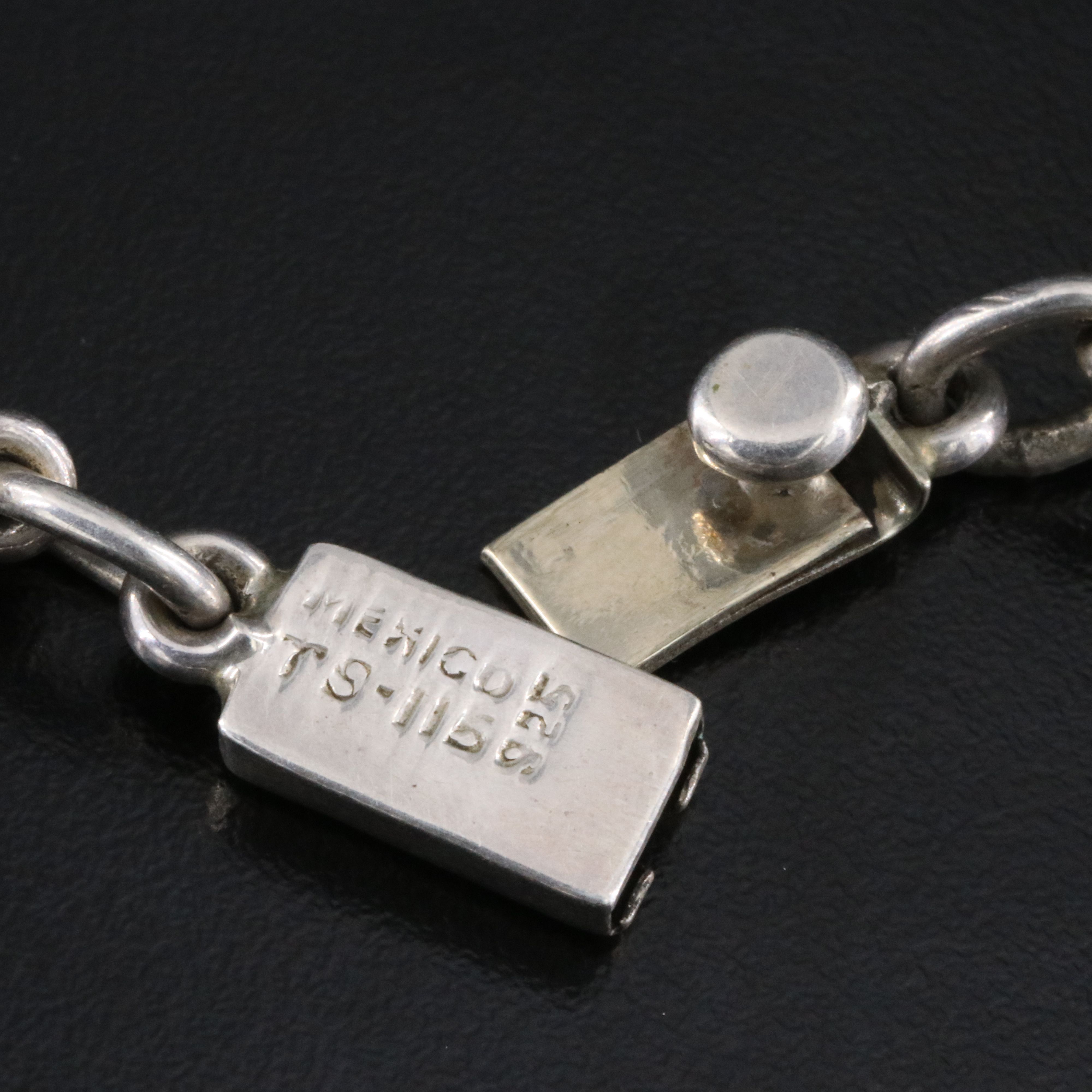 Mexican Sterling Bench Bead Necklace