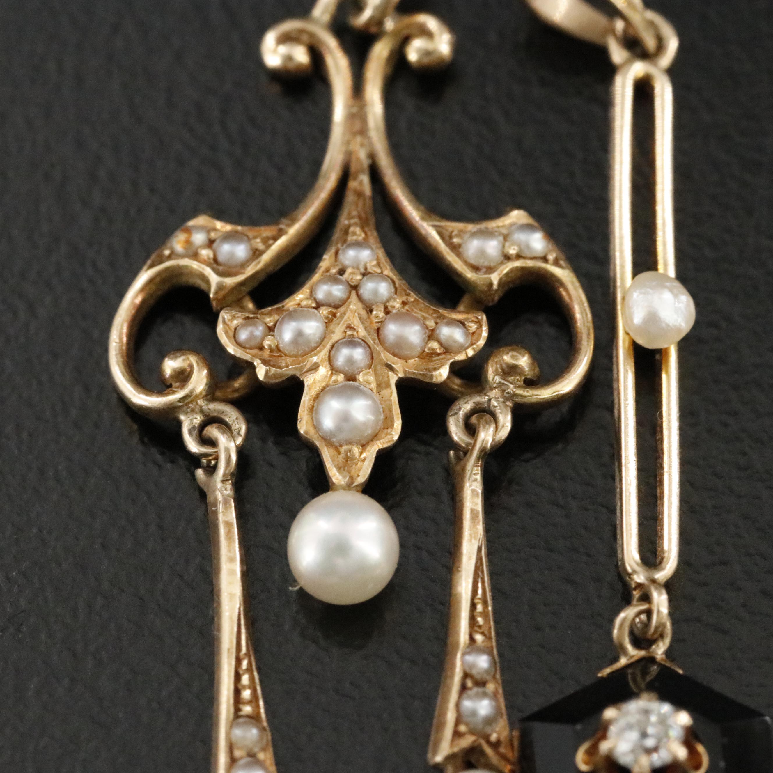 Antique & Victorian 10K & 14K Diamond, Seed Pearl Pendants ft. M.B. Bryant & Co.