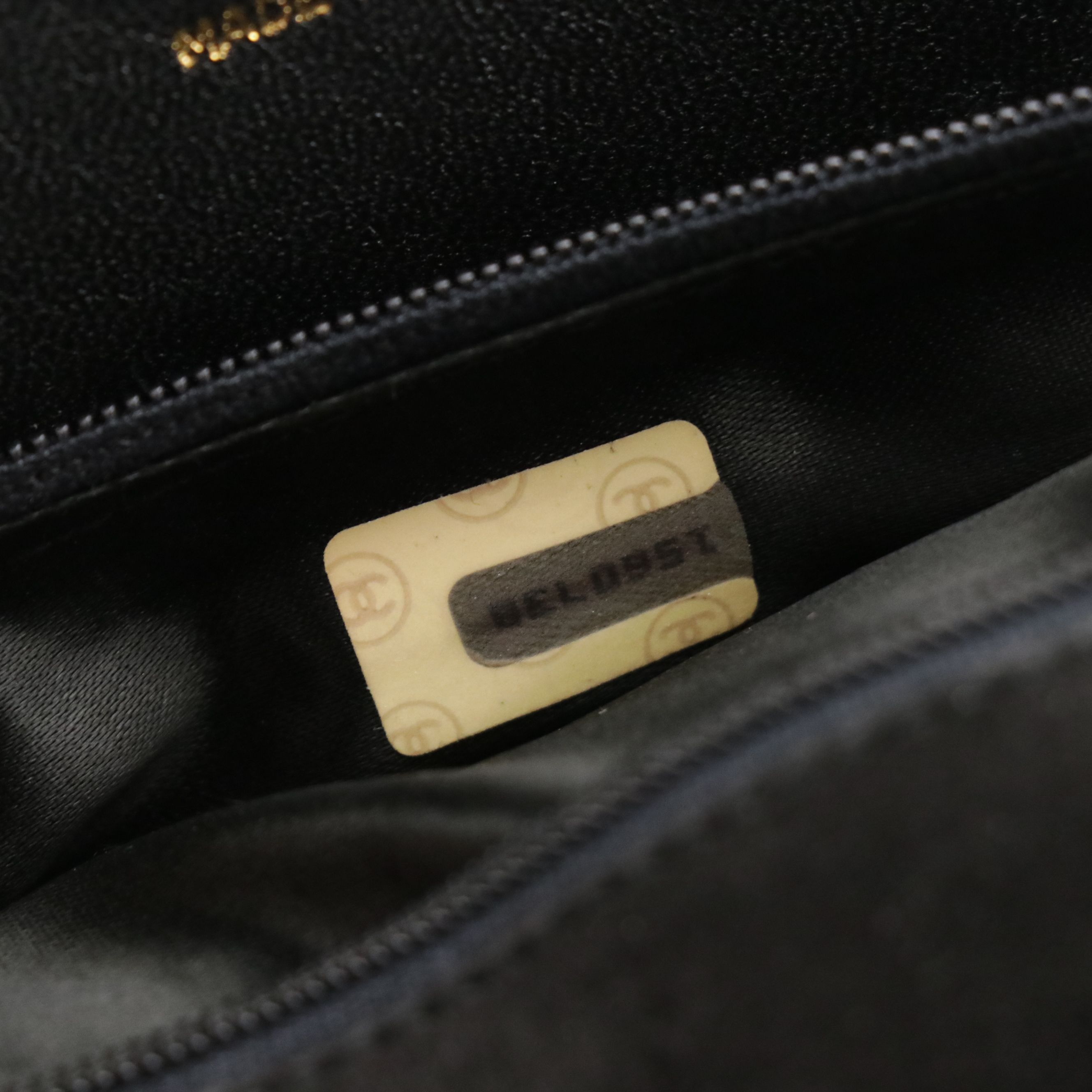 Chanel Flap Front Chain Two Way Bag in Black Suede