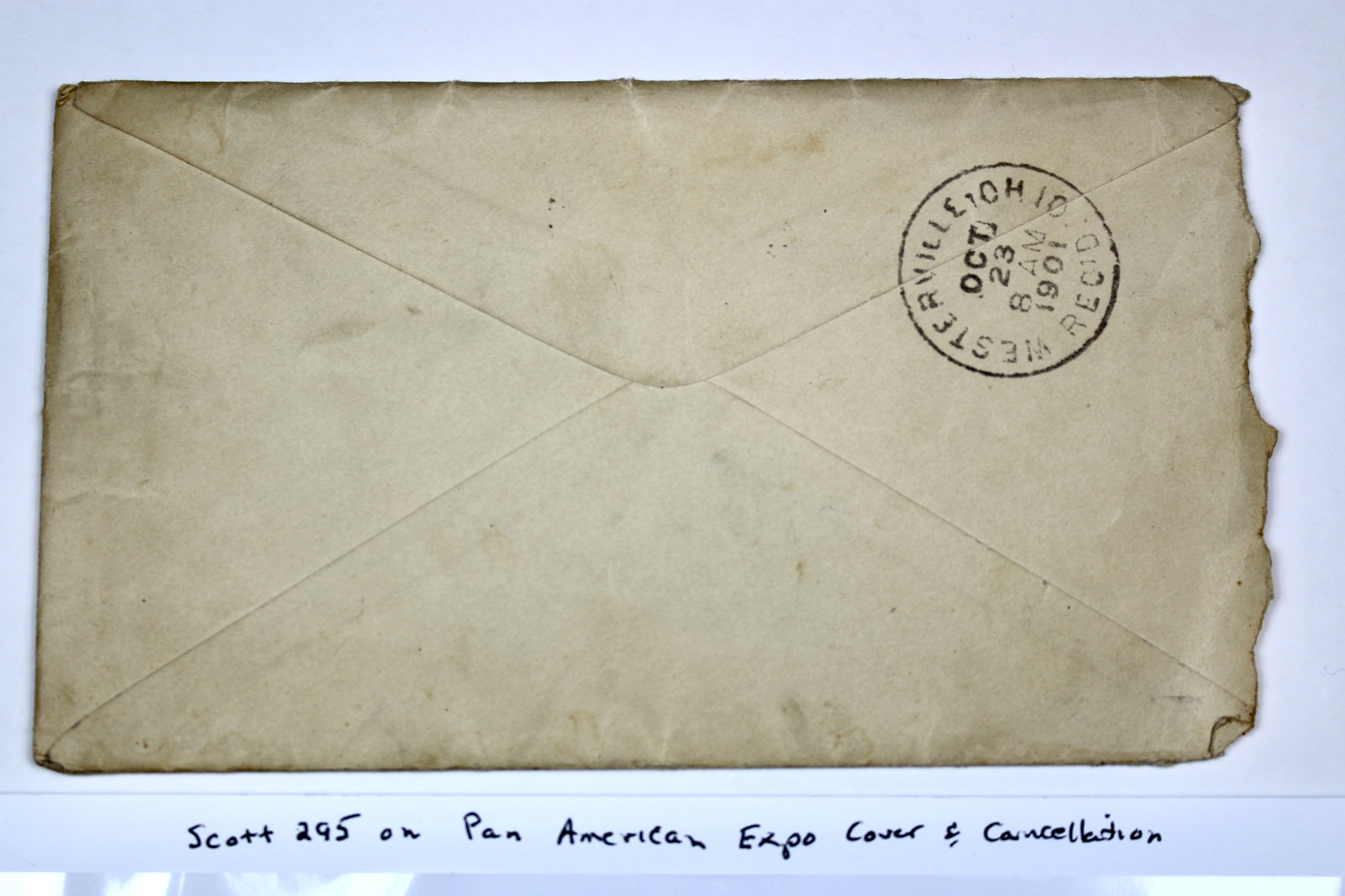 1901 Pan-American Expo Envelope and Letter, Featuring Scott 295 Postage Stamp