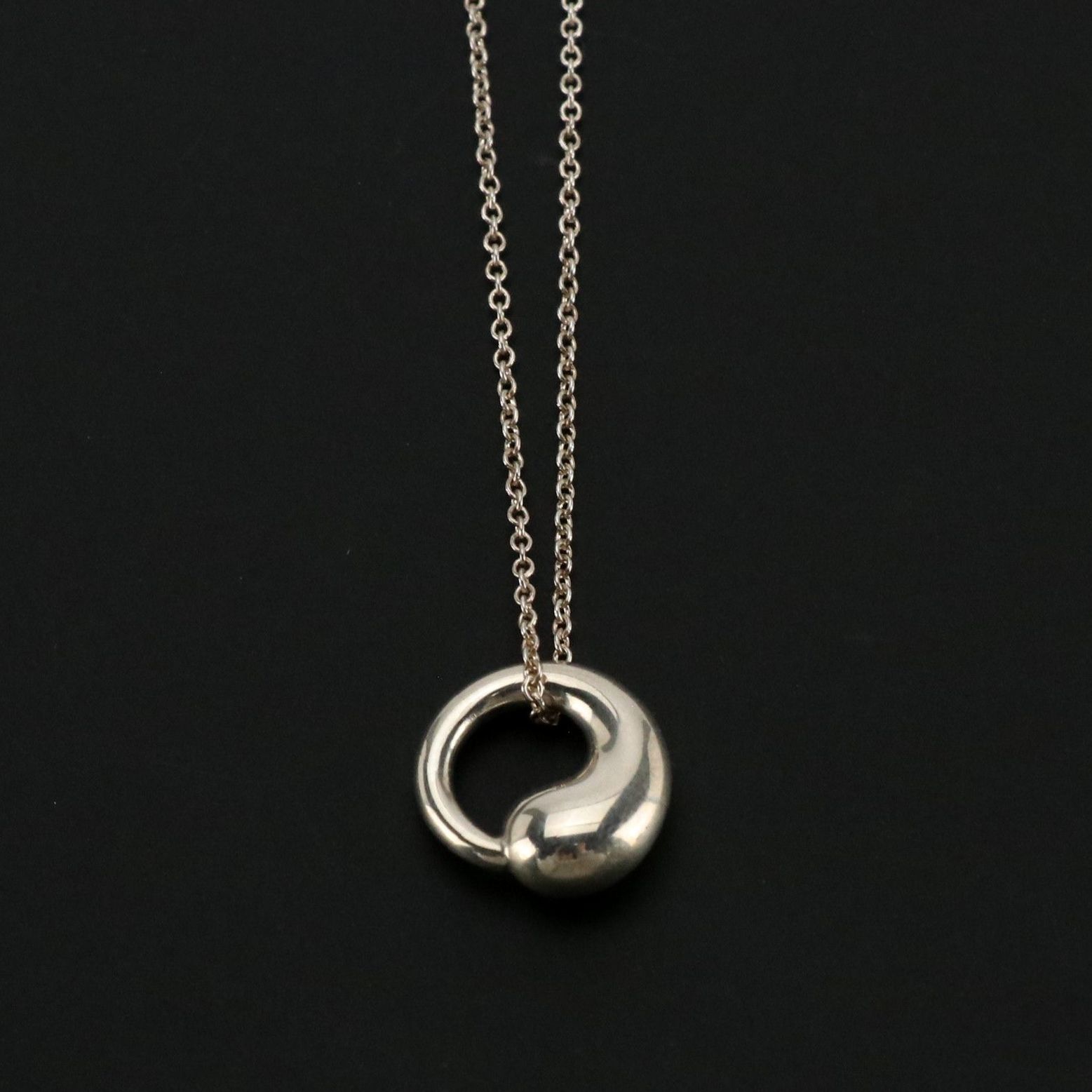 Elsa Peretti for Tiffany & Co. Sterling Silver Eternal Circle Pendant Necklace