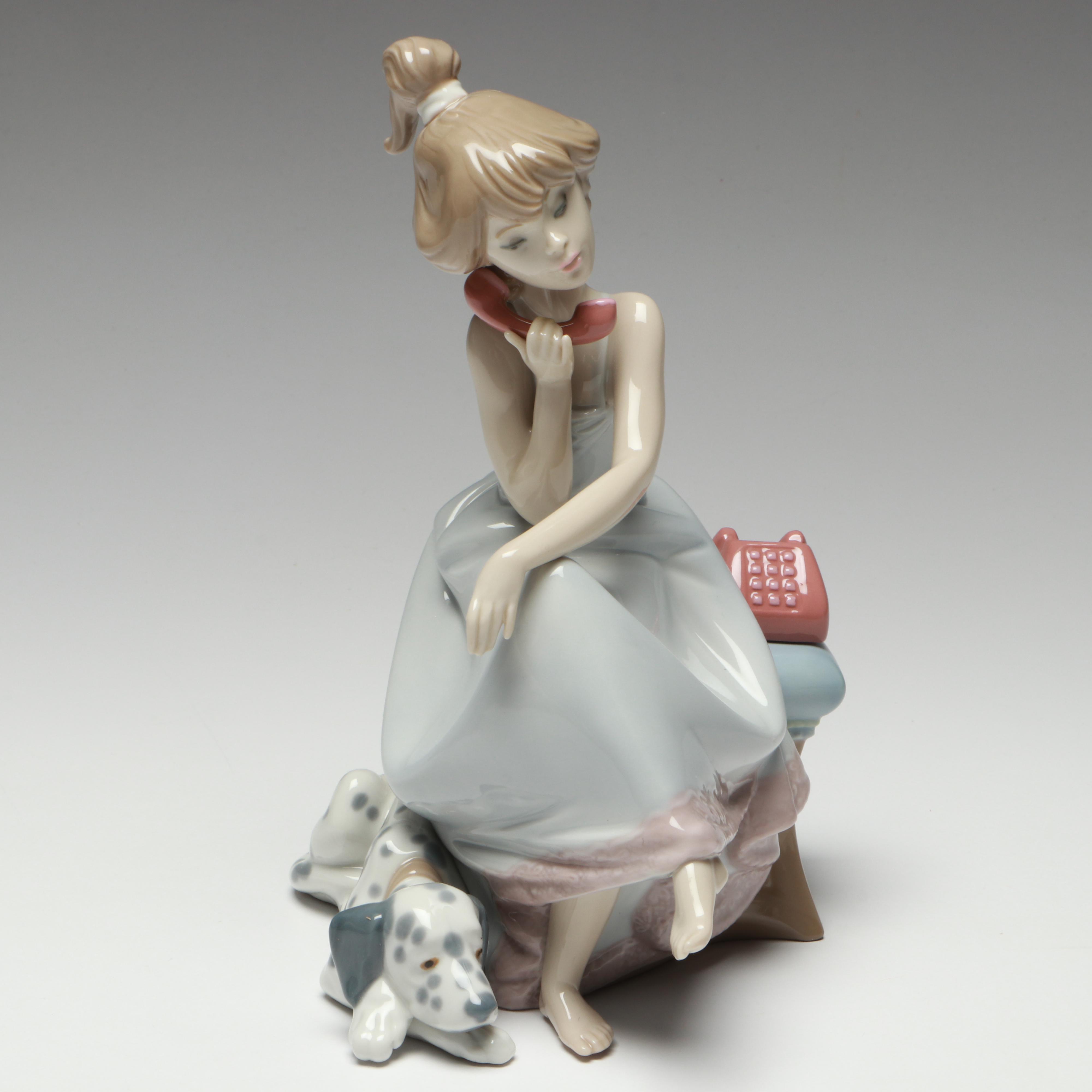 Lladró "Chit Chat" Porcelain Figurine, 1987