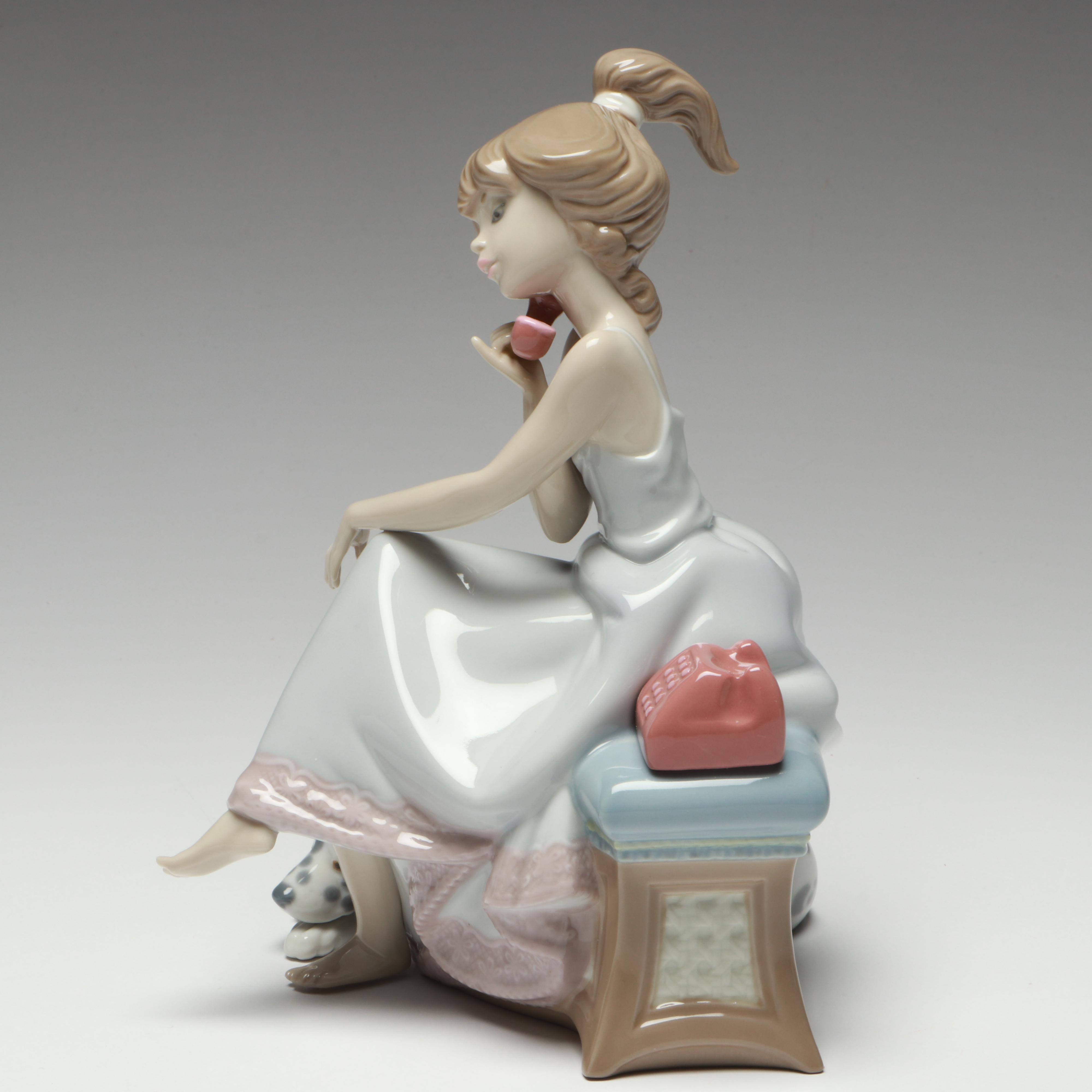 Lladró "Chit Chat" Porcelain Figurine, 1987