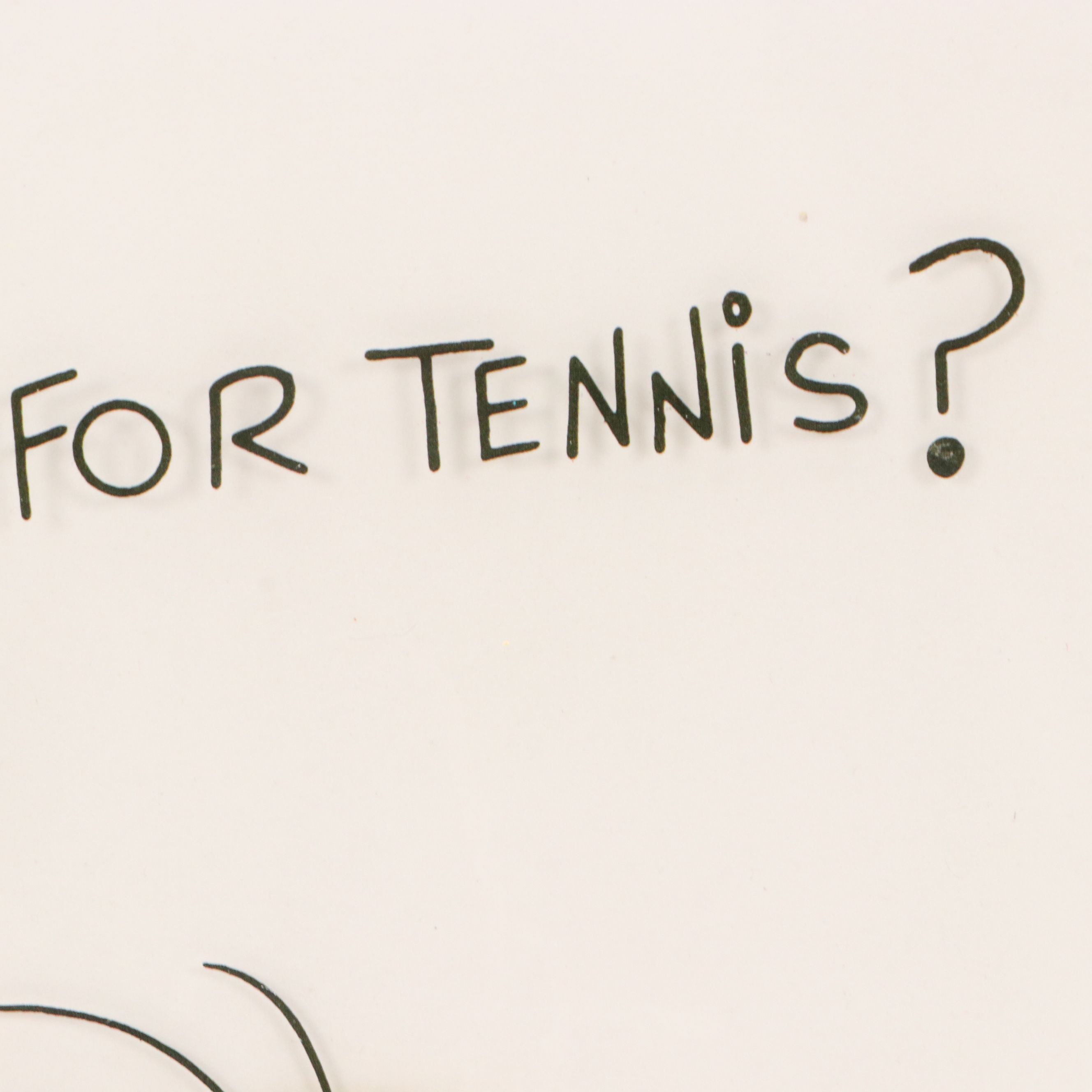 Warner Bros. Tweety Bird Sericel "Anyone for Tennis?," 1992