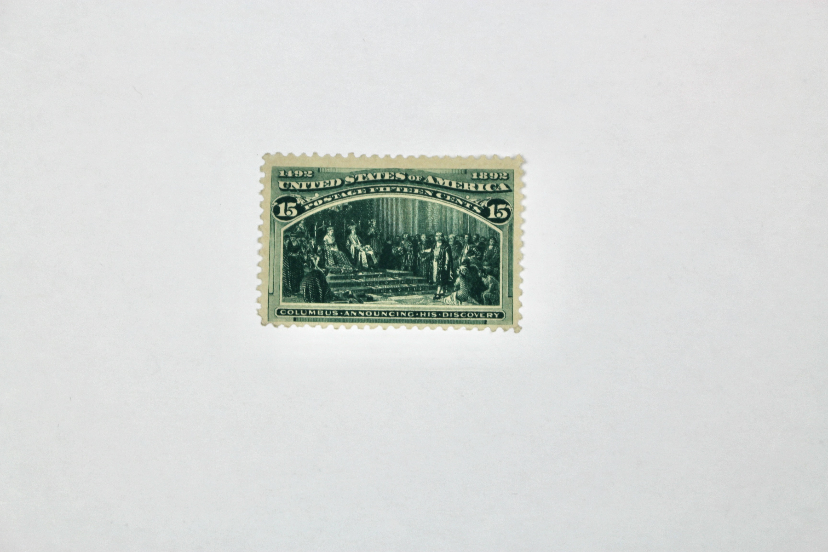 Two 1893 Columbian Exposition Postage Stamps, Scott 236 and 238