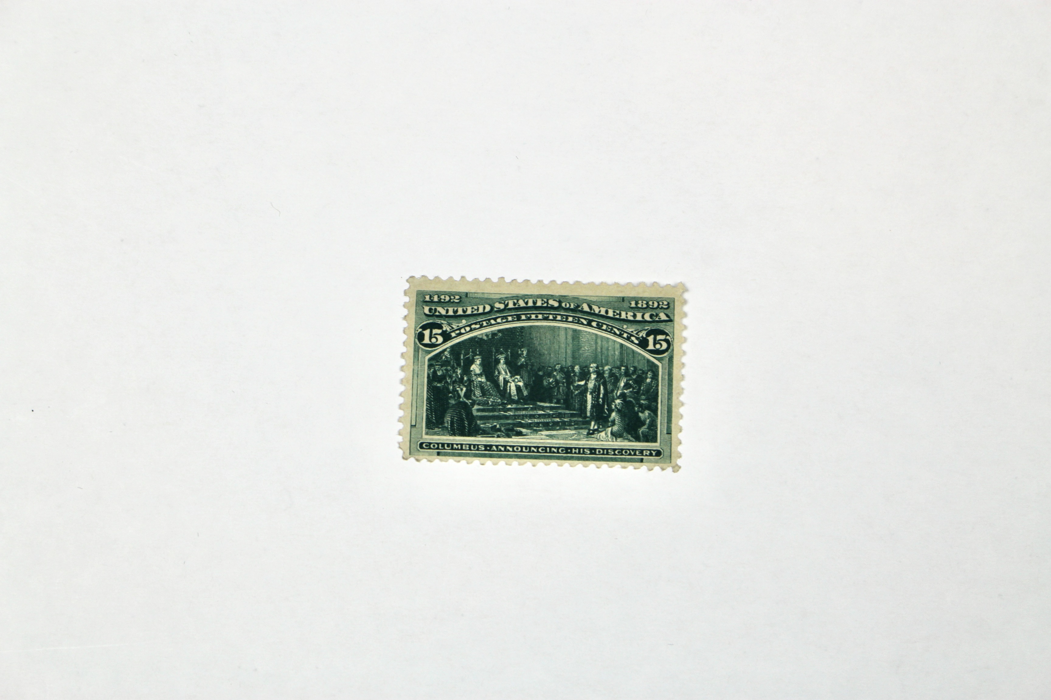 Two 1893 Columbian Exposition Postage Stamps, Scott 236 and 238